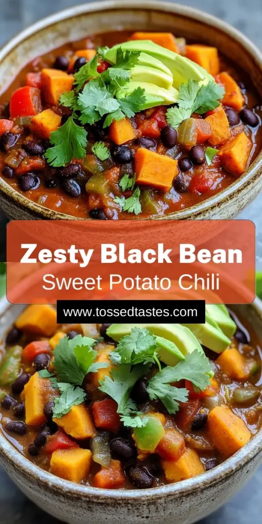 Discover the ultimate comfort food with this zesty slow cooker sweet potato black bean chili! Bursting with flavor from sweet potatoes, black beans, and fresh spices, this hearty dish is perfect for any day of the week. Simply combine the ingredients and let your slow cooker work its magic. Ready in just a few hours, serve it warm and topped with fresh cilantro and avocado for an irresistible meal. Click to explore this delicious recipe and more!