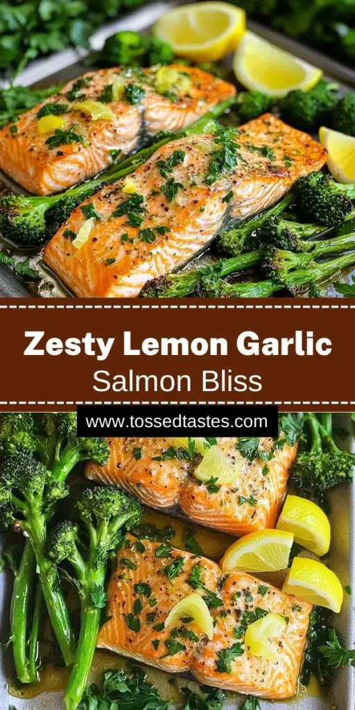 Indulge in the tantalizing flavors of zesty lemon garlic salmon and broccolini delight! This easy recipe features perfectly roasted salmon fillets paired with vibrant broccolini, all drizzled in a flavorful lemon garlic marinade. Ready in just 25 minutes, it’s perfect for a quick weeknight dinner or a special gathering. Click through to discover the full recipe and impress your loved ones with this delightful meal!