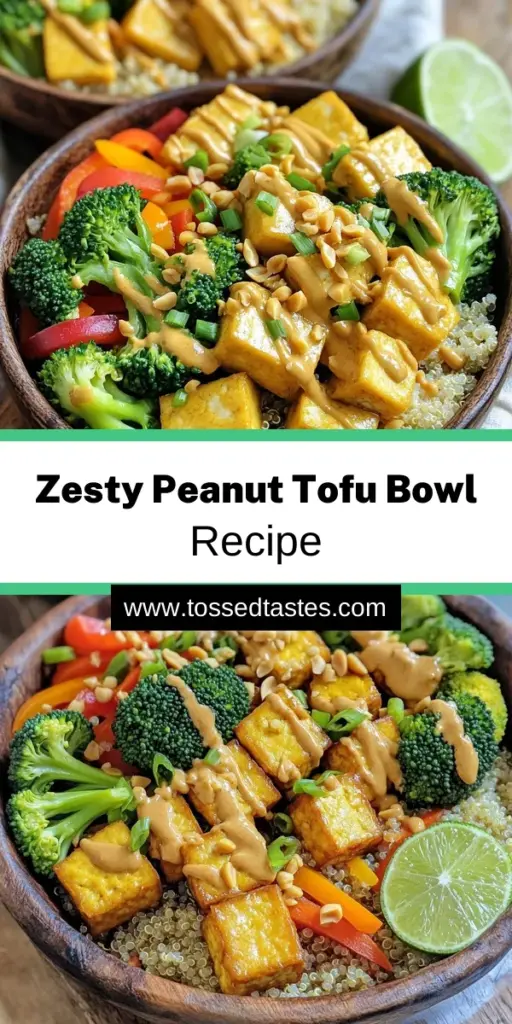 Dive into the delicious world of zesty spicy peanut tofu bowls! This recipe is a vibrant blend of crispy tofu, nutritious quinoa, and fresh veggies, all drizzled with a creamy spicy peanut sauce that packs a flavorful punch. Perfect for meal prep or a quick weeknight dinner, these bowls are easy to assemble and sure to impress. Click through to get the full recipe and discover how to elevate your mealtime with this tasty dish!
