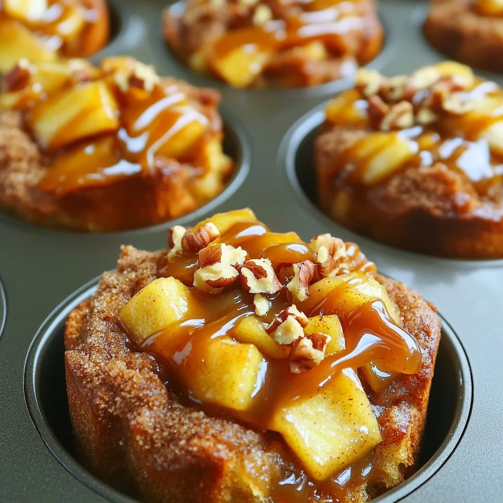 Caramel Apple Monkey Bread Muffins Savory Treat Recipe