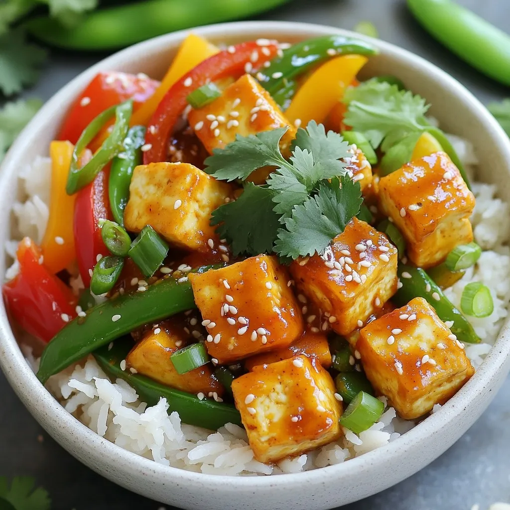 Minute Sweet Chili Garlic Tofu Bowls Simple and Tasty