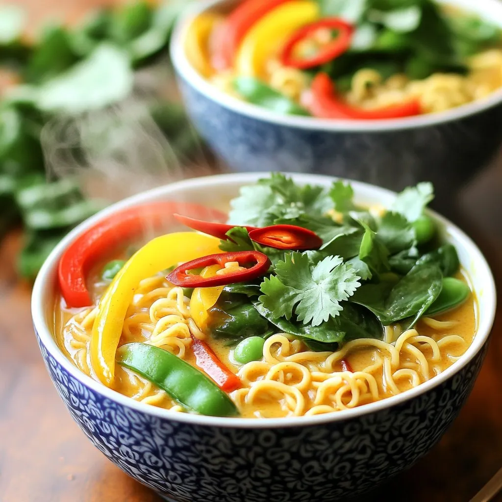 Minute Thai Coconut Curry Ramen Flavorful and Easy Meal