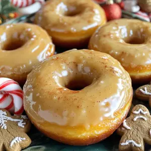 - 1 ½ cups all-purpose flour - 1 teaspoon baking powder - ½ teaspoon baking soda - 1 teaspoon ground ginger - 1 teaspoon ground cinnamon - ¼ teaspoon ground nutmeg - ¼ teaspoon ground cloves - ½ teaspoon salt - ⅓ cup brown sugar, packed - 1 large egg - ½ cup molasses - ¼ cup buttermilk (or milk with vinegar) - 2 tablespoons vegetable oil - 1 teaspoon vanilla extract - Glazing ingredients When I cook, I always pick the best ingredients. Fresh spices make a huge difference. Buy whole spices and grind them at home for the best flavor. Look for molasses that is rich and dark. This adds depth to your donuts. Choose high-quality brown sugar, as it gives a nice caramel taste. For the flour, all-purpose works great, but ensure it is fresh and not stale. If you need a gluten-free option, use a 1:1 gluten-free flour blend. For dairy-free donuts, swap buttermilk with almond milk mixed with vinegar. If you can’t use egg, try a flax egg. Mix one tablespoon of ground flaxseed with two and a half tablespoons of water. Let it sit for a few minutes until it thickens. You can also replace molasses with maple syrup for a lighter taste. First, set your air fryer to 350°F (175°C). Let it preheat for about 5 minutes. This helps cook the donuts evenly. In a large bowl, mix the dry ingredients. Combine 1 ½ cups of all-purpose flour, 1 teaspoon of baking powder, ½ teaspoon of baking soda, 1 teaspoon of ground ginger, 1 teaspoon of ground cinnamon, ¼ teaspoon of ground nutmeg, ¼ teaspoon of ground cloves, and ½ teaspoon of salt. Whisk these well to blend them. In another bowl, beat together ⅓ cup of packed brown sugar with 1 large egg. Use an electric mixer or whisk until it's light and fluffy. Now, add in ½ cup of molasses, ¼ cup of buttermilk, 2 tablespoons of vegetable oil, and 1 teaspoon of vanilla extract. Mix until everything is smooth. Next, pour the dry mix into the wet ingredients. Fold them together gently. Be careful not to overmix. This keeps the donuts soft and fluffy. Grab your donut pan and lightly grease it with non-stick spray. This step helps the donuts come out easily after cooking. Fill each cavity about ¾ full with the batter. Now, place the filled donut pan in the preheated air fryer. Cook the donuts for 7 to 9 minutes. Check doneness by inserting a toothpick. It should come out clean when the donuts are ready. Once cooked, take the donut pan out of the air fryer. Let the donuts cool in the pan for a few minutes. Then, move them to a wire rack to cool completely. While they are still warm, dip the tops into a glaze made from 1 cup of powdered sugar mixed with 2 tablespoons of milk. Let them rest on the rack to allow the glaze to set. To get soft and fluffy donuts, use fresh ingredients. Fresh flour and spices make a big difference. When mixing, only stir until just combined. This keeps the donuts light. Overmixing can lead to tough donuts. Keep the batter chunky, and don’t worry about small lumps. Mixing should be gentle. After you add the dry ingredients to the wet ones, use a spatula. Fold the mixture slowly. Stop as soon as you see no dry flour. If you see lumps, that’s okay. It’s better to have a few lumps than tough donuts. For a smooth glaze, mix powdered sugar with milk until creamy. Dip the tops of the donuts while they are still warm. This helps the glaze stick better. Let excess glaze drip off before placing them on a rack. This way, the glaze sets nicely. Make your donuts look special for the holidays. Use a colorful platter to display them. Sprinkle a bit of cinnamon on top for extra flair. You can also add gingerbread cookies or candy canes around the donuts. This creates a fun and festive vibe for your guests. {{image_4}} You can easily change the flavor of your donuts. For pumpkin spice donuts, swap some flour for pumpkin puree and add pumpkin pie spice. This gives a warm, cozy taste. You can also add chopped nuts for crunch. If you prefer chocolate, mix in cocoa powder. Use ¼ cup of cocoa powder instead of ¼ cup of flour. These choices keep each bite exciting and festive. While the classic glaze is sweet and simple, you can try different flavors. For a maple glaze, mix powdered sugar with maple syrup instead of milk. This gives a rich, sweet taste. You can also make a chocolate glaze by melting chocolate chips with a bit of butter. Dip the warm donuts in the glaze for a delightful finish. Get creative with your toppings to make your donuts stand out! If you're looking for gluten-free donuts, substitute the all-purpose flour with a gluten-free blend. Make sure the blend has a good mix of starches and proteins for the best texture. Also, check that your baking powder is gluten-free. This way, everyone can enjoy these tasty treats during the holidays. Just follow the same steps, and you’ll have delicious gluten-free donuts to share! To store your leftover donuts, place them in an airtight container. This keeps them fresh for up to three days. You can also use plastic wrap if you don’t have a container. Make sure they cool completely before sealing them up. This prevents moisture from making them soggy. When you're ready to enjoy your donuts again, the best method is to use the air fryer. Set the air fryer to 350°F (175°C) and heat the donuts for about two to three minutes. This method helps them regain their soft texture. You can also use a microwave, but only heat them for about 10-15 seconds. This keeps them warm without drying them out. If you want to save some donuts for later, freezing is a great option. First, let them cool completely. Then, wrap each donut tightly in plastic wrap. After that, place the wrapped donuts in a freezer bag. They can stay in the freezer for up to three months. When you want one, just take it out and reheat it in the air fryer. Enjoy fresh gingerbread flavor anytime! Air fryer gingerbread donuts last about 2 to 3 days at room temperature. Store them in an airtight container. You can keep them in the fridge for about a week. Just remember, the colder air can make them a bit dry. Yes, you can make the donut batter ahead of time. Mix the wet and dry ingredients and store them in the fridge for up to 24 hours. When you're ready, just follow the steps to bake your donuts. This saves time on busy mornings. You can get creative with toppings! Try chocolate glaze, sprinkles, or crushed nuts. You can also add a dusting of powdered sugar for a simple touch. For a fun twist, drizzle some caramel or maple syrup on top. Yes, air fryer donuts are usually healthier. They use less oil, so they have fewer calories and fat. You still get that lovely, crispy texture without deep frying. Plus, you can control the ingredients for a fresher treat. In this blog post, we explored the ingredients and steps for making air fryer gingerbread donuts. We covered tips for choosing quality ingredients, avoiding common mistakes, and ways to make variations. Remember, these donuts are easy to make and fun to customize. Whether you keep them simple or get creative, enjoy your tasty treats today. Happy baking!