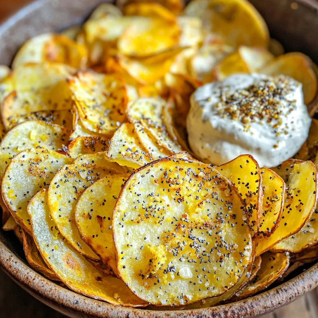 Air Fryer Everything Bagel Chips Crunchy Snack Delight