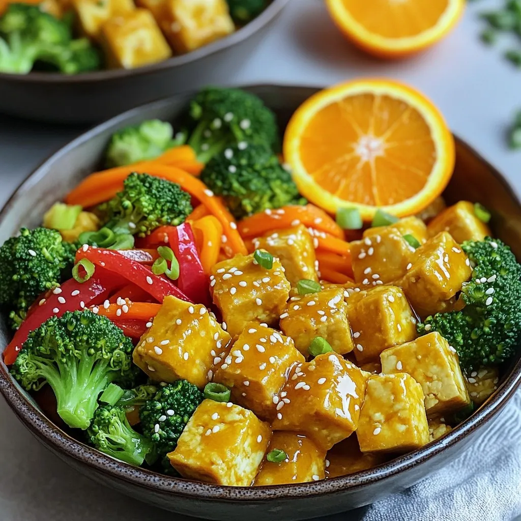Orange Tofu Bowls Delicious and Easy Weeknight Meal