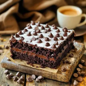 - 1 ½ cups all-purpose flour - 1 cup granulated sugar - ½ cup unsweetened cocoa powder - 1 teaspoon baking powder - ½ teaspoon baking soda - ½ teaspoon salt The base of the cake consists of all-purpose flour, sugar, and cocoa powder. Baking powder and baking soda help it rise, while salt enhances the flavors. - ½ cup unsalted butter, softened at room temperature - 2 large eggs, at room temperature - 1 teaspoon vanilla extract - ½ cup brewed espresso or strong coffee, cooled to room temperature These ingredients add richness and depth. Butter gives the cake a tender texture. Eggs bind the mixture together, while vanilla and espresso deepen the flavor. - ½ cup sour cream, at room temperature - 1 cup semi-sweet or dark chocolate chips - 1 tablespoon instant coffee granules (for an extra coffee punch) - Powdered sugar for dusting (optional) Sour cream keeps the cake moist. Chocolate chips add extra indulgence. Instant coffee boosts the espresso flavor. If you want a pretty finish, dust the cake with powdered sugar. 1. Preheat your oven to 350°F (175°C). Grease a 9-inch round cake pan with butter. You can also use parchment paper for easy removal. 2. In a large bowl, whisk together the all-purpose flour, granulated sugar, cocoa powder, baking powder, baking soda, and salt. Mix until there are no lumps. 3. In a separate bowl, beat the softened butter with an electric mixer until smooth. Add the eggs one by one, mixing well after each. Finally, stir in the vanilla extract until fully mixed. 1. Gradually add the dry mixture to the butter mixture. Alternate this with the cooled espresso and sour cream. Start and end with the dry ingredients. 2. Mix on low speed until just combined. Be careful not to over-mix; this keeps the cake light and fluffy. 3. Gently fold in the chocolate chips and instant coffee granules using a spatula. This adds flavor and texture to the cake. 1. Pour the batter into the prepared pan. Use a spatula to smooth the top for an even finish. 2. Bake in the oven for 30-35 minutes. Check for doneness by inserting a toothpick in the center. It should come out clean or with a few moist crumbs. 3. Once baked, remove the cake from the oven. Let it cool in the pan for about 10 minutes. Then transfer it to a wire rack to cool completely before serving. - Ensuring accurate measurements: Use measuring cups and spoons. Level off dry ingredients with a straight edge. This gives you the right amount for a great cake. - Avoiding over-mixing the batter: Mix just until you see no dry flour. Over-mixing can make the cake tough. You want a light and fluffy texture. - Identifying the right baking time: Check the cake at 30 minutes. Insert a toothpick in the center. If it comes out clean or with a few crumbs, the cake is done. - Decorative serving ideas: Use a pretty plate or stand. Place a few coffee beans around the cake for a nice touch. This makes it look extra special. - Using powdered sugar or whipped cream: Dust the top with powdered sugar before serving. A dollop of whipped cream adds flavor and looks nice too. - Accompaniments like coffee or tea: This cake pairs well with coffee or tea. Serve a slice with your favorite hot drink for a perfect match. - What to do if the cake is too dry: Brush the top with simple syrup. This adds moisture back into the cake. You can also serve it with whipped cream. - Fixing sinking cakes: If your cake sinks, it may be due to underbaking. Make sure to bake it for the full time. You can also check your oven temperature with a thermometer. - Achieving the right texture: Use room-temperature ingredients for a smooth batter. This helps the cake rise evenly. It should be soft and moist when you slice it. {{image_4}} You can change the flavor of your cake with just a few simple tweaks. Try adding flavored extracts like almond or hazelnut for a new twist. This small change can bring a unique taste to your cake. You can also mix in nuts like walnuts or pecans. They add a nice crunch and extra flavor. If you need a gluten-free option, use almond flour instead of all-purpose flour. It works well and keeps the cake moist. For those who want to avoid dairy, replace the butter with coconut oil. You can use a dairy-free yogurt in place of sour cream. These swaps make the cake accessible to more people. Want to make mini cakes? Simply use a muffin tin instead of a cake pan. This gives you personal servings that are great for small gatherings. For special events, try layering the cake with chocolate ganache. This adds a rich finish and makes the cake look stunning. To store leftovers, wrap the cake in plastic wrap or foil. This keeps it fresh and moist. You can also place it in an airtight container. If you want it to last longer, consider freezing it. For freezing, slice the cake into pieces. Wrap each slice in plastic wrap tightly. Then place the wrapped slices in a freezer bag. At room temperature, the cake lasts about 3 to 4 days. Keep it in a cool, dry place away from sunlight. If you freeze the cake, it can last for up to 3 months. When you’re ready to enjoy it, thaw it overnight in the fridge. This gentle method helps maintain the cake's taste and texture. To reheat the cake, use the oven or microwave. For the oven, preheat it to 350°F (175°C). Place the cake on a baking sheet for about 10-15 minutes. This helps bring back its softness. If using a microwave, heat a slice for 10-15 seconds. Cover it with a damp paper towel to keep moisture intact. This ensures the cake stays moist and delicious. Can I use different types of chocolate? Yes, you can! You can swap semi-sweet chocolate chips for dark or milk chocolate. Each choice gives a different taste. Dark chocolate adds richness, while milk chocolate makes it sweeter. How can I make this cake less sweet? To cut down on sweetness, reduce the sugar by ¼ cup. You can also use dark chocolate. Dark chocolate has less sugar than semi-sweet chocolate, which helps balance the flavors. What can I substitute for sour cream? If you need a substitute for sour cream, use plain Greek yogurt. It has a similar tang and texture. You can also use buttermilk as a good alternative. Alternatives to espresso for a caffeine-free option? You can use strong brewed decaf coffee instead of espresso. Another choice is to use brewed herbal tea. It will change the flavor but still keep it delicious. What are some side dishes to serve with this cake? This cake pairs well with fresh fruit, like berries or slices of banana. You can also serve it with whipped cream or a scoop of vanilla ice cream for a tasty treat. Is this cake suitable for special occasions? Absolutely! This cake is perfect for birthdays, holidays, or any gathering. Its rich flavors and lovely presentation make it a showstopper at any event. Making Chocolate Espresso Coffee Cake is fun and rewarding. You learned about key ingredients, step-by-step instructions, and tasty variations. With tips for baking and serving, you can create the perfect cake every time. Remember to customize it to fit your tastes and needs. After baking, enjoy it fresh or store it for later. This cake works well for any occasion. Embrace your inner baker, and share your sweet creations with family and friends!