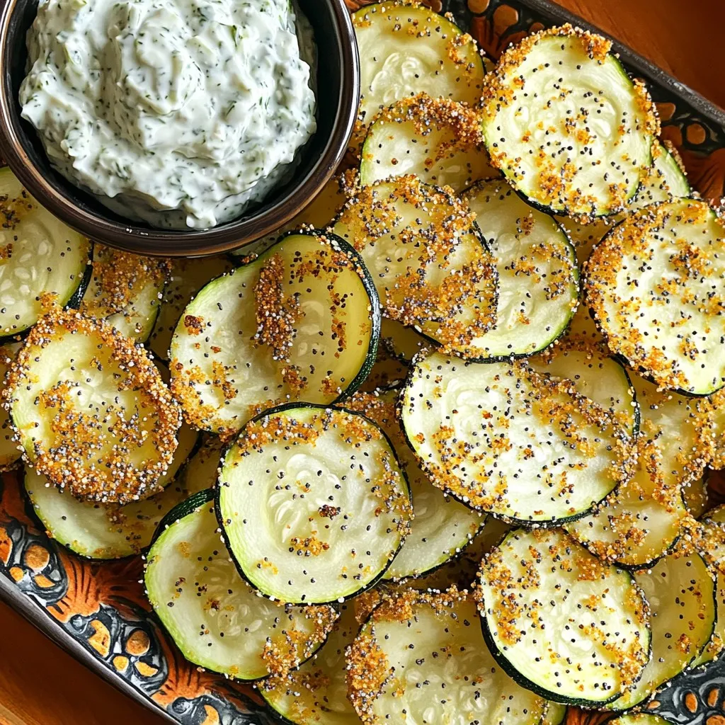 Air Fryer Everything Bagel Zucchini Chips Delight