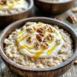 To make Slow Cooker Cinnamon Roll Oatmeal, gather these key items: - 2 cups rolled oats - 4 cups almond milk (or any milk of your choice) - 1/2 cup packed brown sugar - 2 teaspoons ground cinnamon - 1 teaspoon vanilla extract - 1/2 teaspoon salt - 1/2 cup cream cheese, softened - 1/4 cup powdered sugar - 1/4 cup chopped pecans (optional) - 1/4 cup raisins (optional) You can swap some ingredients to fit your taste. Use any milk type if you don’t have almond milk. Coconut milk adds a rich flavor. For a sugar-free option, try a sugar substitute. If you can’t find cream cheese, use Greek yogurt for creaminess. Pick quality rolled oats for the best texture. Look for oats labeled "old-fashioned." When selecting almond milk, choose unsweetened for less sugar. Fresh spices give better flavor than old ones. For brown sugar, make sure it’s soft and moist. Lastly, buy cream cheese that is fresh for a smooth swirl. Start by gathering all your ingredients. You will need 2 cups of rolled oats, 4 cups of almond milk, and 1/2 cup of brown sugar. Also, have 2 teaspoons of ground cinnamon, 1 teaspoon of vanilla extract, and 1/2 teaspoon of salt ready. In your slow cooker, add the rolled oats first. Then, pour in the almond milk. Next, add the brown sugar, cinnamon, vanilla, and salt. Mix everything well with a spatula until fully combined. Cover your slow cooker with its lid. Set it to low heat and let it cook for about 6 to 7 hours. The goal is to have the oats turn soft and creamy. You can check the oats after 6 hours. If they seem done, you can turn off the heat. If they need more time, let them cook a bit longer. While the oatmeal cooks, prepare the cream cheese swirl. In a small bowl, take 1/2 cup of softened cream cheese. Add 1/4 cup of powdered sugar to it. Whisk these together until the mixture is smooth and creamy. Once the oatmeal is ready, drizzle this cream cheese mixture over the top. Use a spoon to gently stir the oatmeal, creating lovely swirls. For extra crunch, you can fold in 1/4 cup of chopped pecans and 1/4 cup of raisins at this point. To get creamy oatmeal, use rolled oats. They cook well in a slow cooker. Measure 2 cups of rolled oats and 4 cups of almond milk. This ratio gives a nice, soft texture. Stir all the ingredients well. Cooking on low heat for 6 to 7 hours is key. This slow cooking time makes the oats tender and flavorful. If you like it thicker, reduce the milk a little. For a creamier touch, add more cream cheese after cooking. Using a slow cooker is easy and fun. First, make sure your slow cooker is clean. Add your ingredients in the right order. Start with the oats and milk, then add the sugar and spices. Cover it well to keep the heat in. Avoid lifting the lid too often; this lets heat escape and can slow cooking. Keep it on low heat for best results. If you need it faster, you can cook on high for about 3 to 4 hours. Spices bring your oatmeal to life. Ground cinnamon is the star here, adding warmth and sweetness. Use 2 teaspoons for a bold flavor. You can also try adding a pinch of nutmeg or ginger for a twist. Don’t forget the vanilla extract; it ties all the flavors together. For crunch and richness, fold in chopped pecans. If you want extra sweetness, toss in some raisins. These small changes can make a big difference in taste. {{image_4}} If you want a nut-free version of this oatmeal, simply skip the pecans. Use regular milk instead of almond milk. You can also add seeds like sunflower or pumpkin seeds for crunch. These seeds give flavor without the nut allergy risk. To make this dish dairy-free, replace the cream cheese with a dairy-free alternative. Use cashew cream or coconut yogurt for a creamy finish. Choose a non-dairy milk, such as oat milk or soy milk. This keeps the oatmeal rich and tasty without dairy. Get creative with toppings! Try adding fresh fruit like bananas or berries. You can sprinkle some chocolate chips on top for a sweet touch. A drizzle of maple syrup can also add more sweetness. Mix in some coconut flakes for a tropical twist. Each addition can make this dish unique every time! To store leftovers, let the oatmeal cool first. Use an airtight container for best results. Place it in the fridge. It will stay fresh for about four to five days. This makes it easy to have a warm breakfast ready. When you’re ready to eat, scoop out the amount you want. You can heat it in the microwave or on the stove. If using the microwave, warm it for one to two minutes. If using the stove, add a splash of milk to keep it creamy. Stir often until it’s hot. You can freeze this oatmeal if you want to save some for later. Use a freezer-safe container. It’s best to freeze it in single portions. When you want to eat it, take it out and let it thaw in the fridge overnight. Then, reheat it as you would with leftovers. Enjoy your warm, tasty breakfast! You can use steel-cut oats, but the texture will change. Steel-cut oats take longer to cook. If you use them, set your slow cooker for 8 to 9 hours on low. The result will be chewier and heartier than rolled oats. Soaking is not needed for this recipe. The slow cooker cooks the oats gently. This method helps soften them during the cooking time. You will enjoy a creamy and smooth oatmeal without soaking first. To make it gluten-free, choose certified gluten-free rolled oats. Most oats may have traces of gluten. Using gluten-free oats ensures you avoid any issues. All other ingredients in this recipe are gluten-free, too. Enjoy your meal without worry! This blog post shared key ingredients for a perfect oatmeal dish and offered step-by-step instructions. I provided tips on achieving the best texture and flavor, along with fun variations to try. You also learned about proper storage and answered common questions about oats. I hope you feel ready to make a tasty oatmeal creation. Enjoy your cooking!
