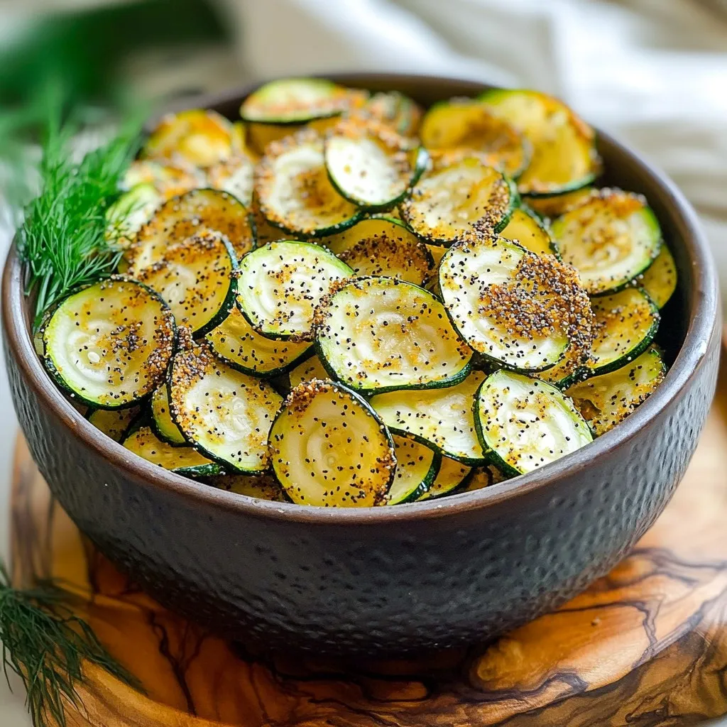 Air Fryer Everything Bagel Zucchini Chips Crunchy Delight