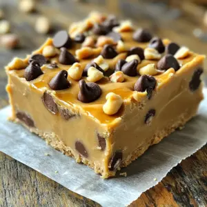 To make these no-bake peanut butter cookie dough bars, you will need: - 1 cup creamy peanut butter - 1 cup rolled oats - ½ cup almond flour - ½ cup honey or maple syrup - 1 teaspoon vanilla extract - ¼ teaspoon salt - ½ cup mini chocolate chips - ¼ cup chopped nuts (optional for added crunch) You can swap ingredients if needed. Here are some ideas: - Use crunchy peanut butter for more texture. - Substitute rolled oats with quick oats if that’s what you have. - Honey can be replaced with agave syrup for a vegan option. - You can use coconut flour instead of almond flour if you prefer. - Dark chocolate chips work well instead of mini chocolate chips. Each ingredient brings its own goodness: - Peanut butter provides protein and healthy fats. - Rolled oats contain fiber, which helps digestion. - Almond flour is low in carbs and adds a nice nutty flavor. - Honey or maple syrup adds natural sweetness and energy. - Vanilla extract enhances the taste and adds warmth. - Salt balances the sweetness and enhances flavor. - Chocolate chips add a fun and indulgent touch. - Chopped nuts give a crunchy texture and extra nutrients. These ingredients come together to create a delightful treat that is both tasty and nutritious! First, gather your large mixing bowl. You will need this bowl to mix all the yummy ingredients. Add 1 cup of creamy peanut butter to the bowl. Then, pour in 1 cup of rolled oats. Next, add ½ cup of almond flour for a nice texture. Now, choose either ½ cup of honey or maple syrup. This will add sweetness. Don’t forget to include 1 teaspoon of vanilla extract and ¼ teaspoon of salt. These two ingredients enhance the flavor. Using a wooden spoon or spatula, stir the mixture well. You want to combine all the ingredients until they form a thick dough. This is where the magic happens! Once mixed, gently fold in ½ cup of mini chocolate chips. If you like a crunch, also add ¼ cup of chopped nuts. Make sure the chocolate chips and nuts are evenly spread throughout the dough. Now, prepare your 8x8 inch baking dish. Line it with parchment paper, leaving some paper hanging over the edges. This will help you lift the bars out later. Next, spoon the cookie dough mixture into the dish. Press it down firmly using a spatula or your hands. Aim for a smooth top. Cover the dish with plastic wrap or aluminum foil. Put it in the refrigerator for at least 30 minutes. This chilling time helps the bars set perfectly. Once set, lift them out using the parchment paper. Place them on a cutting board and cut into squares or rectangles. Enjoy your delightful treats! To make these no-bake peanut butter cookie dough bars, you need a few tools. Here’s what I suggest: - Large mixing bowl - Wooden spoon or spatula - 8x8 inch square baking dish - Parchment paper - Plastic wrap or aluminum foil - Cutting board These tools will help you blend, set, and cut your bars with ease. The key to a great texture is mixing well. When you combine the peanut butter, oats, almond flour, honey, vanilla, and salt, stir until it forms a thick dough. You want it sticky but firm. This will help the bars hold together. If your dough feels too dry, add a splash more honey or a bit of peanut butter. If it's too wet, add a little more almond flour or oats. Chilling the mixture is also vital. Let it sit in the fridge for at least 30 minutes. This step helps the bars firm up so they cut nicely. Presentation makes your treat even more appealing. After cutting your bars, place them on a nice platter. For a pop of color, sprinkle some extra chocolate chips or chopped nuts on top. You can even serve them with a glass of cold milk. This pairing enhances the flavors and adds a nice touch. {{image_4}} You can change up the flavors in your no-bake peanut butter cookie dough bars. Try adding cocoa powder for a chocolate twist. One tablespoon will do the trick. You can also mix in shredded coconut for a tropical vibe. Just a half cup will add great taste and texture. If you want to make these bars vegan, swap honey for maple syrup. Use gluten-free oats and almond flour to make them gluten-free. This way, everyone can enjoy these tasty treats without worry. Want to customize your bars? You can add dried fruits, like cranberries or raisins. Just a half cup will add sweetness and chewiness. You can also toss in seeds, like chia or flaxseeds, for added nutrition. Mix and match these options to make your bars unique! To keep your no-bake peanut butter cookie dough bars fresh, place them in an airtight container. I recommend using a container that fits them snugly. This helps avoid any drying out. You can layer parchment paper between the bars to stop them from sticking together. These bars stay fresh in the fridge for up to one week. After that, they may lose their great taste and texture. If you notice any change in smell or appearance, it’s best to toss them. Always trust your senses! You can freeze these bars if you want to keep them longer. Wrap each bar in plastic wrap, then place them in a freezer bag. They can be frozen for up to three months. When you're ready to enjoy, just thaw them in the fridge overnight. This way, they stay tasty and ready to eat! Yes, you can use natural peanut butter. It adds a rich flavor. However, make sure it is creamy, not chunky. Natural peanut butter can be runnier or thicker than regular. If it's too thick, your bars may not hold well. Add a bit more honey or syrup to help bind the mix. To make these bars vegan, swap honey for maple syrup. Both sweeteners work well. Ensure your chocolate chips are dairy-free. Check the label to confirm. The rest of the ingredients are already vegan-friendly. This way, everyone can enjoy these tasty treats! If your mixture is too dry, add a splash of maple syrup or a bit of water. Mix well until it reaches the right consistency. If it’s too wet, add more almond flour or oats. Aim for a dough that sticks but isn’t too sticky. Adjust slowly to get it just right! You learned about the main ingredients and their benefits. Ingredient substitutions can help too. The step-by-step guide makes it easy to follow along. Tips can improve texture and presentation. Variations offer fun flavors and dietary options. Remember the right storage methods to keep your bars fresh. With these insights, you’re ready to create delicious, customized bars. Enjoy making and sharing them!