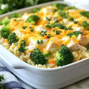 - 1 pound boneless, skinless chicken breast, diced - 4 cups cauliflower rice (fresh or frozen) - 1 cup broccoli florets, steamed - 1 cup shredded carrots - 1 cup low-sodium chicken broth - 1 teaspoon garlic powder - 1 teaspoon onion powder - 1 teaspoon Italian seasoning - 1 cup shredded mozzarella cheese - 1 cup light cream cheese, softened - Fresh parsley - Additional seasoning To make this healthy chicken cauliflower rice casserole, gather these simple ingredients. The chicken provides lean protein, while cauliflower rice adds fiber and nutrients. Broccoli florets and carrots bring color and vitamins to the dish. For flavor, garlic powder, onion powder, and Italian seasoning work well together. Cream cheese gives a smooth texture, and mozzarella on top creates a delicious, cheesy crust. You can add fresh parsley as a garnish for a pop of green. Using low-sodium chicken broth helps keep the dish light and healthy. If you want to mix things up, try adding your favorite herbs or spices as extra seasoning. {{ingredient_image_1}} - Preheat your oven to 375°F (190°C). This helps the casserole cook evenly. - In a large skillet, cook 1 pound of diced chicken breast over medium heat. Stir until the chicken is no longer pink, about 7-10 minutes. Season with garlic powder, onion powder, Italian seasoning, salt, and pepper. This adds great flavor to your dish. - In a large mixing bowl, combine the cooked chicken, 4 cups of cauliflower rice, 1 cup of steamed broccoli florets, and 1 cup of shredded carrots. Add 1 cup of low-sodium chicken broth. Mix well to ensure everything is even. - Stir in 1 cup of softened light cream cheese. This will give your casserole a smooth and creamy texture. Make sure it’s fully mixed in. - Transfer the mixed ingredients to a greased 9x13 inch casserole dish. Spread it evenly so it cooks well. - Sprinkle 1 cup of shredded mozzarella cheese on top of the casserole. This will melt into a delicious, bubbly layer. - Bake for 20-25 minutes until the cheese is bubbly and golden brown. This creates a nice crust on top. To make your Healthy Chicken Cauliflower Rice Casserole taste great, think about herbs and spices. I suggest using: - Garlic powder - Onion powder - Italian seasoning These add depth and warmth. You can also use homemade chicken broth. It gives a richer taste than store-bought options. If you want to make this dish even healthier, consider low-calorie substitutions. For example, use Greek yogurt instead of cream cheese. This swap adds protein and cuts calories. You can also add more veggies. Try bell peppers, spinach, or zucchini. These not only boost nutrition but also add color. Avoiding sogginess in your casserole is key. To do this, don’t overcook the cauliflower rice. If you use frozen rice, make sure it's thawed and drained well. For a creamy consistency, mix the cream cheese thoroughly. This helps it blend smoothly with the other ingredients. A well-mixed casserole will have a nice, creamy feel, making each bite enjoyable. Pro Tips Use Fresh Ingredients: Fresh vegetables and chicken can enhance the flavor and nutritional value of your casserole. Customize Your Veggies: Feel free to add or substitute any vegetables you like, such as bell peppers or spinach, for variety. Make It Ahead: Prepare the casserole ahead of time, cover it, and store it in the fridge. Bake it when you're ready to eat! Store Leftovers Properly: Keep any leftovers in an airtight container in the fridge for up to 3 days, and reheat in the oven or microwave. {{image_2}} You can change the protein in this dish. Instead of chicken, try turkey or tofu. Both options work well and add their own flavor. For cheese, swap mozzarella for cheddar or pepper jack. These choices give the casserole a new twist. Making this dish gluten-free is easy. Just ensure you use gluten-free broth. If you need a dairy-free version, substitute light cream cheese with cashew cream or a dairy-free spread. These swaps keep the casserole creamy and delicious. Want more heat? Sprinkle in some red pepper flakes or cayenne. This adds a nice kick. For a different vibe, think about adding spices from other cuisines. Try cumin and chili powder for a Mexican flair, or curry powder for an Indian touch. Each option brings a unique taste to your casserole. To keep your casserole fresh, store leftovers in the fridge. Use airtight containers. Glass or plastic containers both work well. Let the casserole cool before sealing it. This helps prevent moisture build-up. You can freeze this casserole for later. First, let it cool completely. Then, cut it into portions. Place each portion in freezer-safe bags or containers. Be sure to remove excess air before sealing. When you're ready to eat, thaw in the fridge overnight. Reheat in the oven at 350°F until hot. In the fridge, the casserole lasts about 3-4 days. In the freezer, it can stay good for about 2-3 months. Always check for any signs of spoilage before eating. Cauliflower rice is made by grating or processing cauliflower into small pieces. It looks like rice but is much lower in carbs. Nutritional benefits Cauliflower rice is low in calories. It is high in vitamins C and K. It also provides fiber, which is good for digestion. Using cauliflower rice helps cut carbs while adding nutrients. How to prepare it To prepare cauliflower rice, you can buy it fresh or frozen. If using fresh, wash and chop the cauliflower into florets. Then, pulse it in a food processor until it resembles rice. If using frozen, simply thaw it in the microwave or on the stove. Yes, you can make this casserole ahead of time. It stores well in the fridge and tastes great after being reheated. Tips for meal prepping To prep ahead, follow the recipe up to the baking step. Cover the casserole tightly and store it in the fridge for up to two days. This keeps the flavors fresh. Reheating instructions When ready to eat, preheat your oven to 375°F (190°C). Uncover the casserole and bake for 20-25 minutes until hot and bubbly. You can also use the microwave for quicker reheating. Just heat in intervals to avoid overcooking. Yes, this recipe is suitable for kids. It has great flavor and is packed with veggies. Adjusting flavors for younger eaters Kids may prefer milder flavors. You can reduce the garlic and onion powder. Add a bit of extra cheese for a kid-friendly twist. Nutritional appeal for families This casserole is a healthy choice for the whole family. It is full of protein from chicken and fiber from veggies. It’s a great way to sneak in more vegetables without fuss. This blog post covered a delicious chicken casserole made with healthy ingredients. We explored key components like chicken, cauliflower rice, and tasty seasonings together. We discussed preparation steps, baking tips, and ways to enhance flavor while keeping it healthy. Variations allowed for personal touch, and we shared storage tips to keep leftovers fresh. This recipe fits perfectly into any meal plan, appealing to both kids and adults alike. Enjoy your cooking and the tasty results!