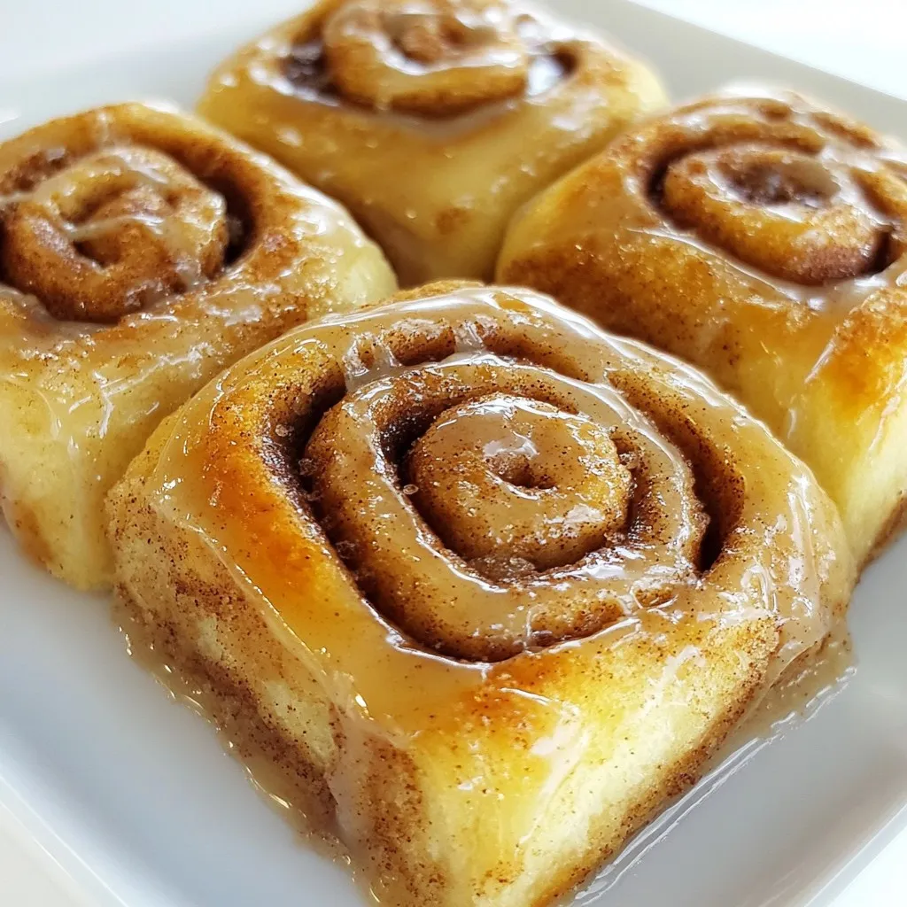 Soft Cinnamon Rolls with Vanilla Glaze Delight