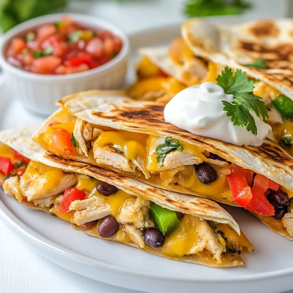 Loaded Chicken Quesadillas Flavorful and Easy Recipe