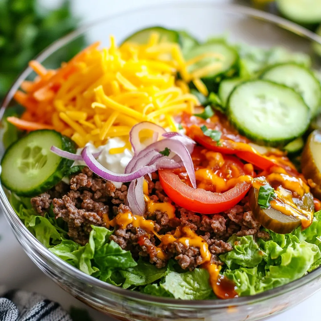 Low-Carb Burger Bowls Flavorful and Easy Recipe