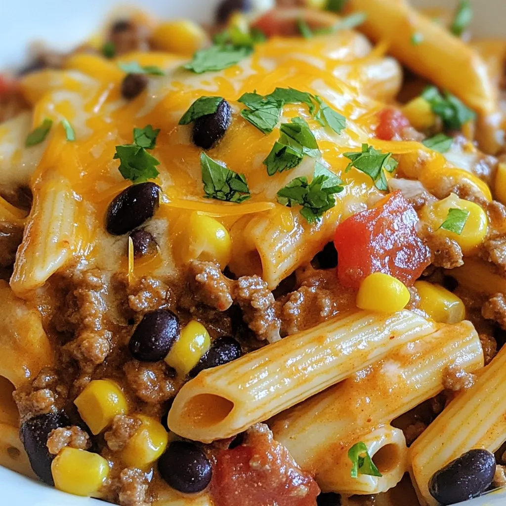Cheesy Taco Pasta Simple and Flavorful Comfort Dish