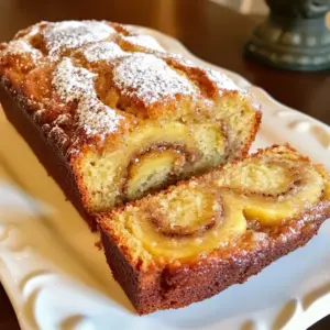 - 3 ripe bananas, mashed - 1/3 cup melted butter - 1 teaspoon baking soda - Pinch of salt - 3/4 cup sugar - 1 large egg, beaten - 1 teaspoon vanilla extract - 1 teaspoon ground cinnamon - 1 1/2 cups all-purpose flour - 1/4 cup brown sugar (for swirl) - 1 teaspoon ground cinnamon (for swirl) Gathering the right ingredients is key. Ripe bananas are a must; they add natural sweetness and moisture. Use melted butter for richness. Baking soda helps the bread rise, while a pinch of salt balances flavors. You need sugar for sweetness and a beaten egg for binding. Vanilla extract enhances the taste. Ground cinnamon gives that warm, cozy flavor. All-purpose flour is your base. For the swirl, mix brown sugar with more cinnamon for a sweet surprise inside. - Mixing bowls - Loaf pan (9x5 inch) - Whisk or spoon - Toothpick or knife for swirling Having the right tools makes baking easy. Use mixing bowls to combine your ingredients well. A 9x5 inch loaf pan is perfect for shaping the bread. A whisk or spoon will help mix everything smoothly. Finally, a toothpick or knife will help you create that lovely swirl. With these tools, you’ll set yourself up for success in making this delicious treat! {{ingredient_image_1}} - Preheat the oven to 350°F (175°C). - Grease the loaf pan with butter or cooking spray. - In a large bowl, combine the ripe, mashed bananas and melted butter well. - Add baking soda and a pinch of salt. Then, mix in sugar, the beaten egg, and vanilla extract. - Sprinkle in 1 teaspoon of ground cinnamon, and gradually add flour while mixing until just blended. - In a small bowl, mix 1/4 cup of brown sugar with 1 teaspoon of cinnamon. - Pour half of the banana batter into the greased loaf pan. Sprinkle half of the cinnamon sugar mixture over the batter. - Add the rest of the batter on top and sprinkle with the remaining cinnamon sugar. Use a knife to swirl gently in a figure-eight motion. - Bake in the preheated oven for 60-65 minutes. - Check doneness by inserting a toothpick into the center. It should come out clean. To make the best cinnamon swirl banana bread, avoid overmixing the batter. When you mix too much, the bread can turn out tough. Mix just until you see no dry flour. This keeps your bread soft and fluffy. For banana ripeness, use very ripe bananas. The peels should have dark spots and feel soft. The sweeter the bananas, the better your bread will taste. If your bananas aren’t ripe, you can speed up ripening by placing them in a paper bag. You can add nuts or chocolate chips to your banana bread. Walnuts or pecans give a nice crunch. Chocolate chips add sweetness and richness. Just fold them into the batter before baking. Feel free to experiment with spices. Adding a pinch of nutmeg or ginger can create new flavors. You can also mix in some vanilla bean for extra depth. For serving, slice the banana bread and arrange it on a decorative platter. A light dusting of powdered sugar on top makes it look elegant. You can serve it with butter or cream cheese. This adds a rich taste and a nice contrast to the sweet bread. Consider adding a few banana slices or berries on the side for color. Pro Tips Use Overripe Bananas: The riper the bananas, the sweeter and more flavorful your bread will be. Look for bananas with brown spots for the best results. Don't Overmix: Mixing the batter too much can lead to tough banana bread. Mix just until the flour is incorporated for a tender loaf. Check for Doneness: Ovens can vary, so start checking your bread about 5-10 minutes before the suggested baking time for best results. Storing Your Bread: To keep your banana bread moist, store it wrapped in plastic wrap at room temperature for up to 3 days or freeze for longer storage. {{image_2}} You can easily add nuts to your banana bread. Walnuts or pecans work great. Start by chopping 1/2 cup of your chosen nuts. Mix them into the batter after you add the flour. This adds a nice crunch and flavor. Remember, if you want a nut-free version, just skip this step. For a sweet twist, try adding chocolate chips. Use 1/2 cup of semi-sweet or dark chocolate chips. After mixing the batter, fold in the chips gently. This keeps them from sinking to the bottom. You can also sprinkle some on top before baking. They melt and create a gooey topping. To make this banana bread gluten-free, swap out the all-purpose flour. Use a 1:1 gluten-free flour blend instead. Look for blends that include xanthan gum. This helps mimic the texture of regular flour. Follow the rest of the recipe as is. Your bread will still be moist and tasty! You can store your banana bread at room temperature. Use a plastic wrap or a container. Keep it in a cool, dry place. If you like, refrigerate it to last longer. But, this may make it a bit dry. So, room temperature is best for short-term storage. To freeze banana bread, wrap it tightly in plastic wrap. Then place it in a freezer bag. This keeps it fresh. When you want to eat it, take it out and let it thaw at room temperature. You can also warm slices in a toaster oven for a fresh taste. Banana bread stays fresh for about 3 to 4 days at room temperature. If you store it in the fridge, it can last up to a week. For the freezer, it can last up to 3 months. Enjoy your moist and flavorful treat! Yes, you can use frozen bananas. Just thaw them first. Drain any extra liquid. Then mash them until smooth. This method works well because frozen bananas become very soft. They add great moisture to your bread. To check if your banana bread is done, insert a toothpick into the center. If it comes out clean, the bread is ready. You can also look for a golden brown top. The edges may pull away from the pan slightly. These signs show that your bread is perfect. Absolutely! For mini loaves, reduce the baking time. Bake them for about 25-30 minutes. Check for doneness with a toothpick. Use the same temperature of 350°F (175°C). Adjusting the time helps them bake evenly. Enjoy your mini treats! Now you know how to make delicious banana bread with a cinnamon swirl. You have the right ingredients, tools, and easy steps to follow. Remember to avoid overmixing for the best texture. You can get creative with mix-ins like nuts or chocolate. Store your banana bread properly to keep it fresh for longer. Enjoy your baking, and feel proud of your tasty treat!