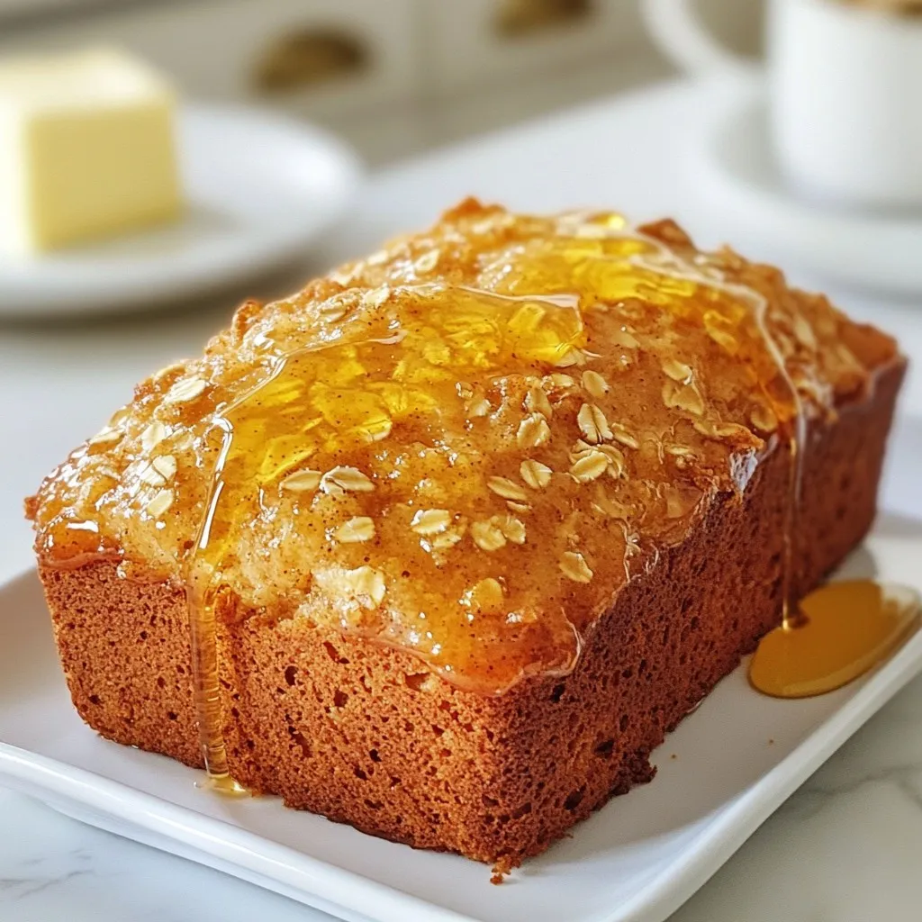Honey Cinnamon Oatmeal Bread Loaf Flavorful Delight