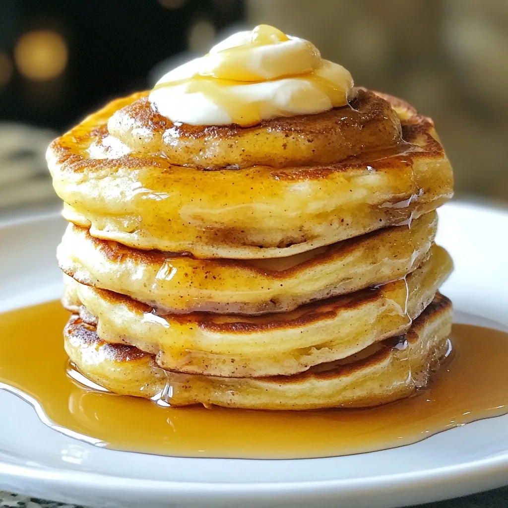 Fluffy Cinnamon Roll Pancakes Easy and Delicious Recipe