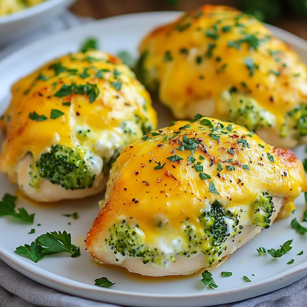 Cheesy Broccoli Stuffed Chicken Flavorful Dinner Delight