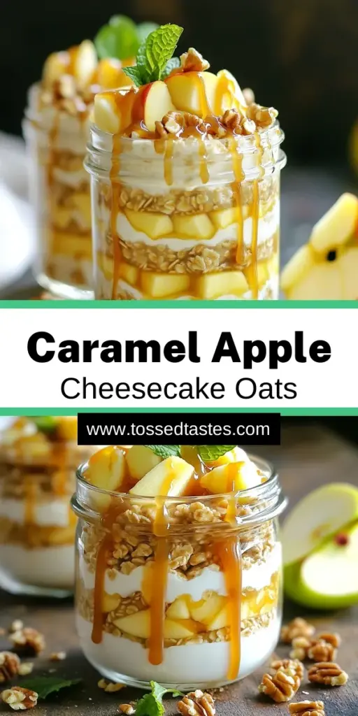 Indulge in the deliciousness of Caramel Apple Cheesecake Overnight Oats! This easy and nutritious recipe combines creamy oats with sweet apples and a rich caramel drizzle, perfect for breakfast or a snack. With just a few simple ingredients, you can create a delightful treat that’s ready to enjoy after a night in the fridge. Click through for the full recipe and get ready to savor every bite of this amazing dish!