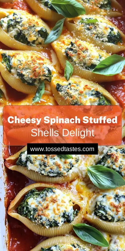 Indulge in these delicious Spinach and Ricotta Stuffed Shells that promise to impress at your dinner table! With creamy ricotta, fresh spinach, and a cheesy topping, this recipe brings comfort food to a new level. Easy to prepare and perfect for any occasion, you'll love whipping up this satisfying dish. Click through to discover the full recipe and elevate your pasta game today!