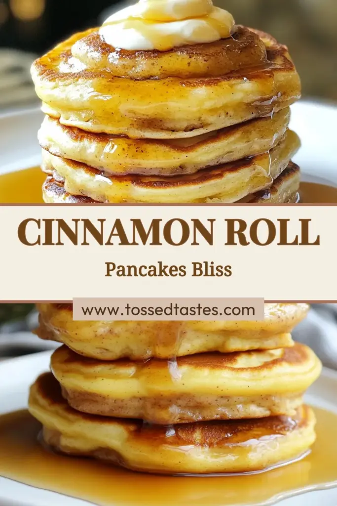Indulge in these irresistible Cinnamon Roll Pancakes, a fluffy pancake recipe perfect for your next brunch! Easy to make and utterly delicious, these homemade cinnamon pancakes are topped with a creamy cream cheese glaze that takes them to the next level. Treat your family or guests with this delightful recipe that's sure to impress. Click to save and try these amazing pancakes today! #CinnamonRollPancakes #FluffyPancakeRecipe #EasyBrunchIdeas #HomemadeCinnamonPancakes
