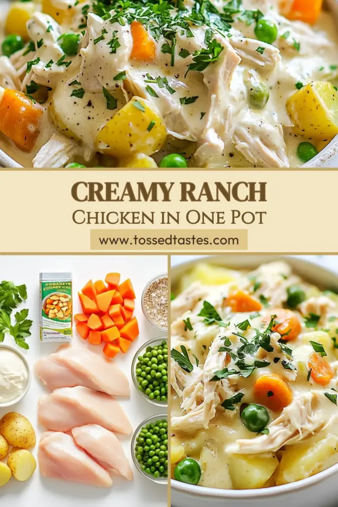 Discover the ultimate creamy ranch chicken crockpot recipe! This easy crockpot chicken recipe combines tender chicken breasts with creamy ranch seasoning for a flavorful meal that cooks itself. Serve this slow cooker ranch chicken with potatoes for a delicious family dinner. Perfect for busy days, this creamy chicken with potatoes is a must-try. Click to save this delectable ranch seasoning chicken recipe and make it tonight! #CrockpotRecipes #EasyDinner #SlowCookerMeals #ChickenRecipes