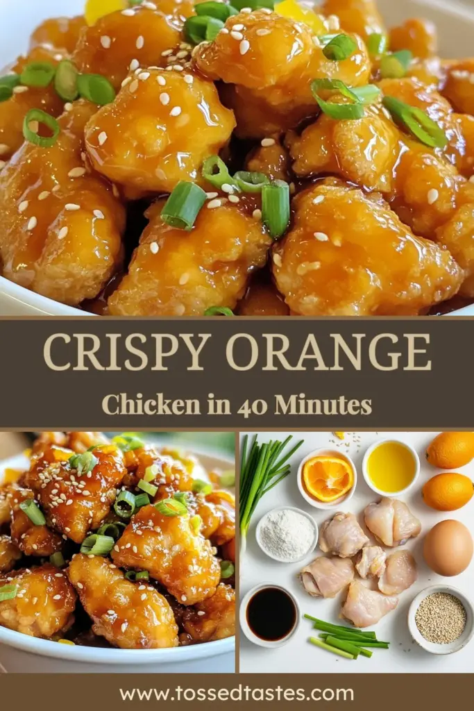 Indulge in this delicious Crispy Orange Chicken that's perfect for dinner! This easy orange chicken recipe features succulent chicken thighs coated in a zesty homemade orange sauce infused with garlic and ginger. It's a delightful Citrus Chicken Recipe that your family will love. Get ready to impress with this flavorful Orange Chicken with Garlic! Save this recipe for your next meal! #CrispyOrangeChicken #HomemadeOrangeChicken #CitrusChickenRecipe #EasyOrangeChickenRecipe