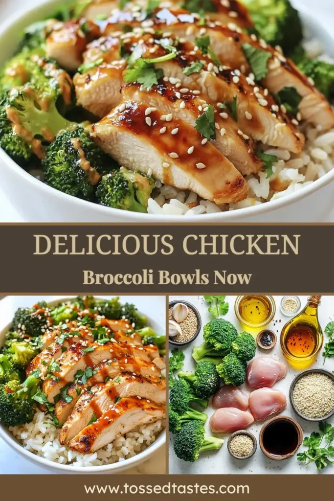 Enjoy delicious and nutritious Grilled Chicken and Broccoli Bowls with Garlic Sauce, a perfect grilled chicken broccoli bowl for meal prep! This garlic chicken recipe features juicy grilled chicken and tender broccoli, served over quinoa or rice for a healthy meal. Easy and flavorful, it's ideal for a quick lunch or dinner. Don't miss out on this easy grilled chicken recipe. Save this for your next healthy meal! #HealthyEating #MealPrep #QuinoaBowls #GrilledChicken
