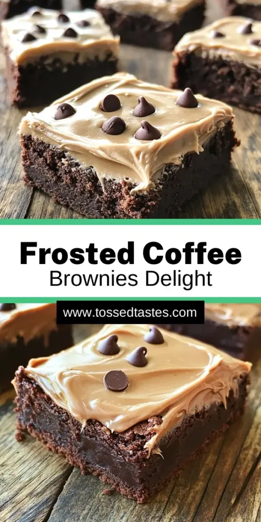 Indulge in the rich flavors of frosted coffee brownies that will elevate your dessert game! With a delightful blend of cocoa and brewed coffee, these brownies are sure to impress. Follow our simple step-by-step recipe for creating the perfect chocolatey treat topped with creamy coffee frosting. Perfect for any occasion, these brownies are a must-try! Click through to explore the full recipe and make your dessert dreams come true!