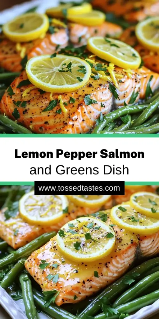 Discover the deliciousness of Lemon Pepper Salmon & Green Beans Delight! This quick and easy recipe features perfectly roasted salmon fillets paired with fresh green beans, all enhanced by a tangy lemon pepper marinade. Perfect for a healthy weeknight dinner, this dish is both flavorful and visually stunning. Click through to explore the full recipe and bring this delightful meal to your dinner table tonight!