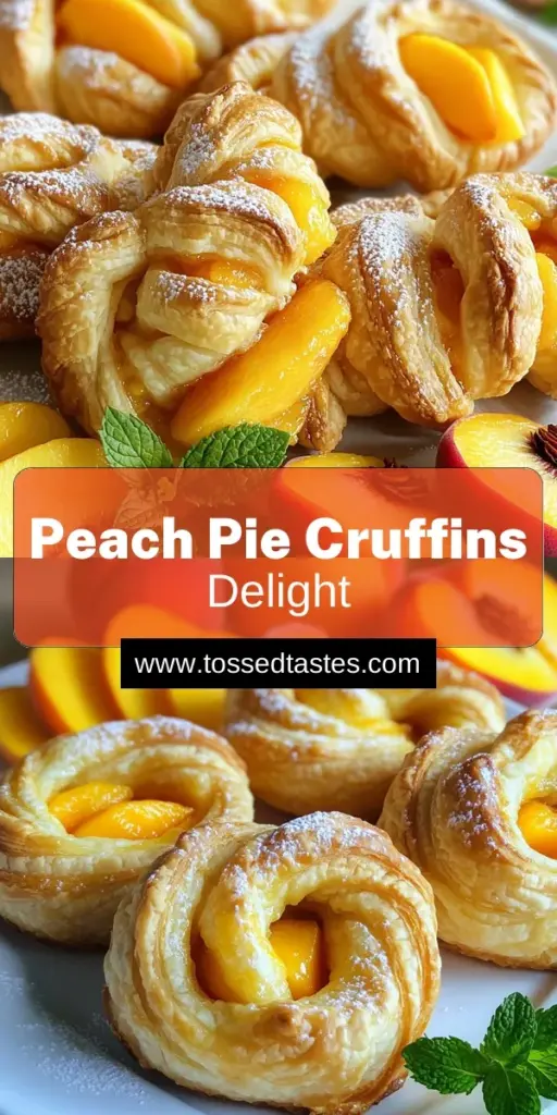 Get ready to indulge in delicious Peach Pie Cruffins that will wow your taste buds! This easy recipe combines fresh peaches with flaky puff pastry for a treat that's perfect for any occasion. Follow simple steps to create these delightful pastries, then enjoy them warm with a dusting of powdered sugar. Click to explore the full recipe and learn how to bake these scrumptious treats today!