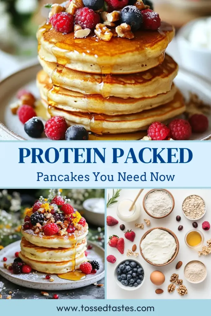 Indulge in these delightful stuffed protein pancakes made with quark cheese for a nutritious twist on breakfast! This healthy pancake recipe features whole wheat flour and is packed with mixed berries and nuts, making it a delicious way to start your day. Perfect for meal prep or a weekend treat, you won’t want to miss these berry nut pancakes. Try this easy recipe today! #StuffedProteinPancakes #QuarkCheesePancakes #HealthyPancakeRecipe #WholeWheatPancakeRecipe