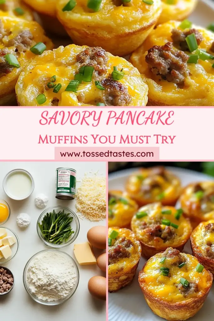 Indulge in these savory sausage pancake muffins for a perfect breakfast treat! This easy pancake muffin recipe features delicious sausage and cheddar for a hearty start to your day. Enjoy baked sausage breakfast bites that are great for meal prep or on-the-go snacking. Try this sausage cheddar muffins recipe today and elevate your breakfast game! Don’t forget to save this for later! #SausagePancakeMuffins #BreakfastMuffinRecipe #EasyPancakeMuffins #BakedSausageBreakfastBites