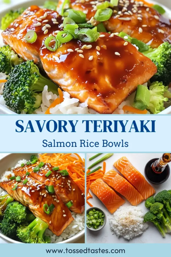 Discover a delicious teriyaki salmon recipe that will elevate your dinner game! These teriyaki salmon rice bowls are packed with flavor and health, featuring flaky salmon, fluffy jasmine rice, and vibrant veggies. Perfect for busy weeknights, this easy teriyaki salmon dish is ready in just 30 minutes. Dive into this wholesome meal and make it a staple in your kitchen. Save this healthy salmon dish for your next dinner! #TeriyakiSalmon #HealthyRecipes #RiceBowl #EasyDinner