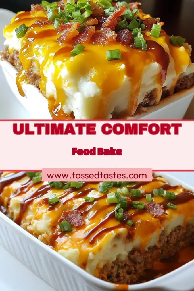 Indulge in this delicious loaded meatloaf recipe that combines the best of meatloaf and mashed potatoes! This meatloaf mashed potato bake features a cheesy meatloaf casserole with ground beef and turkey, making it an ultimate comfort food dish. Perfect for busy nights, this easy comfort food recipe will impress your family. Ready to enjoy a hearty meal? Save this recipe now! #LoadedMeatloaf #MeatloafMashedPotatoBake #ComfortFood #EasyRecipes