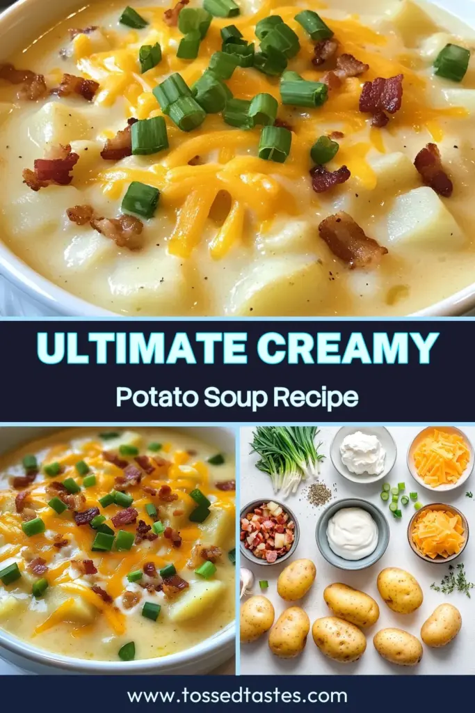 Discover the ultimate Crockpot potato soup that's perfect for cozy nights! This easy potato soup recipe features creamy flavors with bacon or a delicious vegetarian twist, making it a must-try. With just a few ingredients, you can whip up a hearty creamy potato soup with bacon effortlessly. Ideal for any meal, this slow cooker soup recipe will become a family favorite. Save this recipe for a warm, comforting bowl tonight! #CrockpotSoup #PotatoSoup #EasyRecipes #SlowCookerMeals