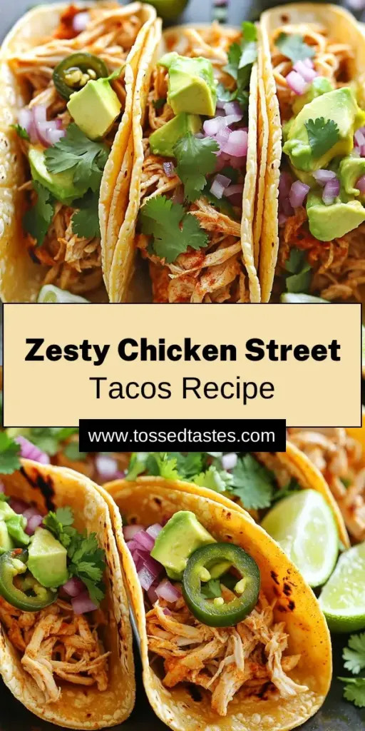 Discover the mouthwatering flavors of Chicken Street Tacos with this easy-to-follow recipe! Marinated chicken thighs grilled to perfection and topped with fresh ingredients like avocado, cilantro, and red onions create a deliciously vibrant dish. Perfect for any occasion, these tacos are sure to impress. Dive into the full recipe and learn the secrets to making these tasty Chicken Street Tacos today! Click to explore and start cooking!