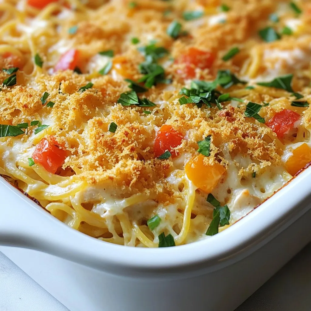 Southern Creamy Spaghetti Bake Tasty Family Dish