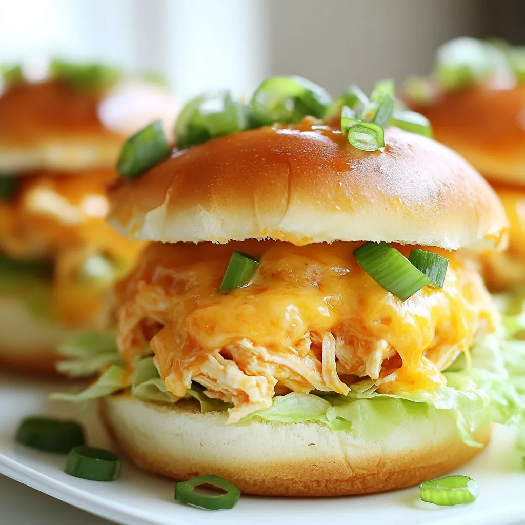 Saucy Buffalo Chicken Sliders Flavorful Game Day Treat
