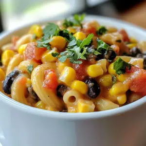 - 8 oz elbow macaroni - 1 lb ground beef (or turkey) - 1 packet taco seasoning - 1 can (15 oz) diced tomatoes with green chilies - 1 cup beef broth - 1 cup shredded cheddar cheese - 1 cup shredded mozzarella cheese - 1 cup corn (canned or frozen) - 1/2 cup black beans, rinsed and drained - 1 tablespoon olive oil - Salt and pepper to taste - Chopped fresh cilantro or green onions for garnish Gathering the right ingredients is key for Cheesy Taco Pasta. First, you need elbow macaroni. It gives the dish a great shape and texture. Next, pick your protein. Ground beef or turkey works well. A packet of taco seasoning brings all the flavors together. For a zesty kick, grab a can of diced tomatoes with green chilies. Beef broth adds depth and richness. Cheese lovers will need both cheddar and mozzarella. They melt beautifully and make the dish creamy and cheesy. Corn adds sweetness and color, while black beans boost protein and fiber. Don’t forget olive oil for cooking. Lastly, season with salt and pepper to taste. Fresh cilantro or green onions make the perfect garnish. This mix of ingredients guarantees a comforting and flavorful meal. You can easily find these items at any grocery store. Enjoy the process of creating this delicious dish! {{ingredient_image_1}} To start, boil water in a large pot. Add a pinch of salt to the water. Pour in 8 oz of elbow macaroni. Cook until the pasta is al dente, which means it should be firm but not hard. This usually takes about 7-8 minutes. Drain the pasta and set it aside. Remember, overcooking pasta makes it mushy. Next, we need to brown the meat. In the same pot, heat 1 tablespoon of olive oil over medium heat. Add 1 lb of ground beef or turkey. Break the meat apart with a spoon as it cooks. Make sure to season it early with a pinch of salt and pepper. This helps the meat soak up the flavors. Now, it’s time to add some flavor. Stir in 1 packet of taco seasoning. Then, add 1 can of diced tomatoes with green chilies, 1 cup of beef broth, 1 cup of corn, and 1/2 cup of rinsed black beans. Bring everything to a gentle simmer. This helps the flavors blend well. Keep an eye on it and stir occasionally. Once the mixture is simmering, it’s time to combine. Add the cooked macaroni to the pot. Make sure to stir well so all the ingredients mix evenly. You want every bite to be full of flavor. Now comes the best part—making it cheesy! Lower the heat to low. Add 1 cup of shredded cheddar cheese and 1 cup of shredded mozzarella cheese. Stir until the cheese melts completely. This will coat the pasta in a creamy, cheesy blend. Remove the pot from the heat and let it cool a bit. Adjust the seasoning if needed, adding more salt or pepper to taste. For a lovely finish, serve the pasta on a plate. Top it with chopped fresh cilantro or green onions. This adds a touch of color and extra flavor. To keep your pasta firm and tasty, cook it just right. Follow the package time for al dente. This means it should be soft but firm enough to bite. Drain the pasta right away. Do not let it sit in water after cooking. Rinse it quickly under cold water if you want to cool it. This stops the cooking process. You can make your Cheesy Taco Pasta even better with some spices. Add a pinch of cumin or paprika for warmth. Fresh herbs like cilantro or parsley can brighten the dish. You can also toss in some diced bell peppers or onions for extra crunch and taste. Fresh ingredients always add a nice touch. If you have leftover meat or veggies, use them here! Shredded chicken or turkey works great. You can also add any leftover beans or corn. Mix them in when you combine the pasta with the sauce. This not only reduces waste but also makes your meal more fun and unique. Pro Tips Cook Pasta Al Dente: Make sure to cook the elbow macaroni just until al dente for the best texture in your dish. Season the Meat Well: Don’t be shy with the salt and pepper when browning the meat to enhance the overall flavor of the dish. Use Fresh Ingredients: Fresh cilantro or green onions as a garnish can elevate the dish, adding brightness and additional flavor. Mix Cheeses: Combining different types of cheese, like cheddar and mozzarella, adds depth and creaminess to the cheesy sauce. {{image_2}} You can make Cheesy Taco Pasta vegetarian with easy swaps. Instead of meat, use lentils or chickpeas. These add protein and fiber while keeping the dish hearty. For a plant-based option, replace cheese with vegan cheese. Nutritional yeast is also a great choice for a cheesy flavor. If you love spice, add jalapeños for heat. You can chop fresh jalapeños and mix them in while cooking. Hot sauce is another option; just drizzle it on top when serving. To kick up the flavor, try using a spicier taco seasoning. Look for brands that have extra heat for an exciting twist. Cheese makes this dish extra creamy and delicious. You can switch cheddar for pepper jack cheese for a spicy kick. Feta cheese adds a tangy flavor that contrasts nicely with the spices. Mixing cheeses can also create depth. Try combining mozzarella with gouda for a smoky taste. To keep your Cheesy Taco Pasta fresh, place leftovers in the fridge. Use airtight containers for the best results. This simple step helps to lock in flavor and moisture. Label the containers with dates so you know when to use them. Aim to eat leftovers within three to four days for the best taste. When reheating, avoid the microwave if possible. Instead, use a pot over low heat. Add a splash of beef broth or water to keep it creamy. Stir gently to warm it through. If you use a microwave, cover the dish and heat in short bursts. Stir between intervals to ensure even heating without drying it out. To freeze Cheesy Taco Pasta, let it cool completely first. Transfer it to freezer-safe bags or containers. Remove as much air as possible to prevent freezer burn. You can freeze it for up to three months. When ready to eat, thaw it overnight in the fridge. Reheat as mentioned before to enjoy a quick and tasty meal. Yes, you can use other pasta types. Here are a few options: - Penne: Cook for about 11-12 minutes. - Fusilli: Cook for 8-10 minutes. - Spaghetti: Cook for 8-10 minutes. Each pasta will change the look and texture but will still taste great. To make Cheesy Taco Pasta a one-pot meal, do this: 1. Cook the meat in the pot first. 2. Add taco seasoning, tomatoes, broth, corn, and beans. 3. Stir in uncooked macaroni and let it all cook together. 4. Check the cooking time on the pasta. 5. Once pasta is done, stir in the cheese. This method saves time and cleanup! You can pair Cheesy Taco Pasta with: - A fresh salad for crunch. - Garlic bread for dipping. - Sliced avocado for creaminess. These sides add more flavor and balance to the dish. You can make this recipe gluten-free! Use gluten-free pasta instead. Here are some options: - Rice pasta: Cook according to package. - Quinoa pasta: Cook for 10-12 minutes. Make sure your taco seasoning is also gluten-free. Adjust the cooking time as needed. In this blog post, I shared a fun and easy recipe for Cheesy Taco Pasta. We covered the ingredients you'll need, step-by-step cooking instructions, and helpful tips to avoid soggy pasta. You also learned about variations like vegetarian options and how to store leftovers. Remember, cooking is about enjoying the process. Be creative and make this dish your own! With these ideas, you can have a tasty meal that fits your tastes and lifestyle. Happy cooking!