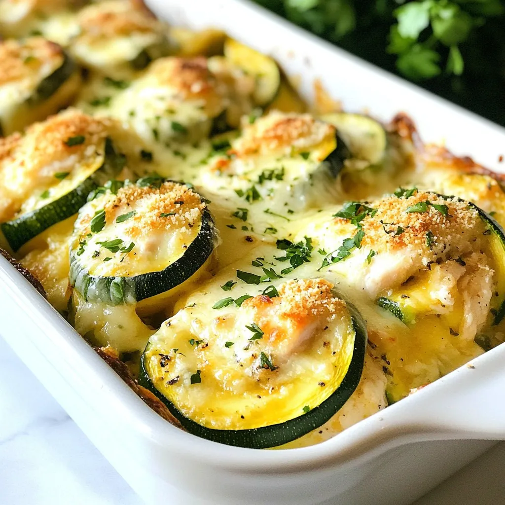 High-Protein Chicken Zucchini Bake Easy Recipe
