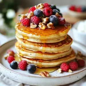 - 1 cup quark cheese - 1 cup whole wheat flour - 1 tablespoon baking powder Quark cheese is creamy, rich, and full of protein. It makes the pancakes fluffy. Whole wheat flour gives them a hearty texture and a nutty flavor. Baking powder helps the pancakes rise and get nice and light. - 2 large eggs - 1 cup milk (or a plant-based alternative) - 1 tablespoon honey or maple syrup Eggs add moisture and help bind the ingredients. Milk makes the batter smooth. Honey or maple syrup sweetens the pancakes, giving them a warm flavor. - 1 teaspoon vanilla extract - 1/2 teaspoon cinnamon - 1 cup mixed berries (fresh or frozen) - 1/4 cup chopped nuts (e.g., walnuts or almonds) Adding vanilla extract enhances the taste. Cinnamon adds a lovely warmth. Berries bring bursts of flavor and color, while nuts add a nice crunch. You can mix and match these to fit your taste! {{ingredient_image_1}} To start, gather your dry ingredients. You need quark cheese, whole wheat flour, baking powder, and cinnamon. In a large bowl, mix these dry ingredients well. This helps to break up lumps in the quark. Now, let&rsquo;s move on to the wet ingredients. In another bowl, whisk together two large eggs, one cup of milk, honey or maple syrup, and vanilla extract. Keep whisking until everything is smooth. Next, pour the wet mixture into the dry mixture. Stir gently until just combined. If the batter feels too thick, add a splash of milk. This makes it easier to pour. Now, it's time to add some fun. Fold in one cup of mixed berries and a quarter cup of chopped nuts. Make sure they spread evenly in the batter. Now, heat a non-stick skillet over medium heat. Lightly grease it with cooking spray or coconut oil. Pour about a quarter cup of batter for each pancake. Cook for about two to three minutes. Watch for bubbles on the surface. When you see them, it's time to flip. Carefully turn the pancakes and cook for another two to three minutes. They should be golden brown and cooked through. Once done, keep the pancakes warm while you cook the rest of the batter. Enjoy your delicious stuffed protein quark pancakes! Getting the batter just right is key. Aim for a thick but pourable mix. If it's too thick, add a bit more milk. This helps the pancakes cook evenly. Letting the batter rest is also important. This gives the baking powder time to activate. A rest of about 5 to 10 minutes makes for fluffier pancakes. Control the heat for even cooking. A medium heat works best. Too high can burn the outside while leaving the inside raw. Use a non-stick skillet or a well-seasoned pan. This helps prevent sticking and makes flipping easier. Always grease the skillet lightly with cooking spray or coconut oil before pouring the batter. Stack the pancakes high for a great look. Drizzle extra honey or syrup on top for sweetness. Adding more berries makes it colorful and fun. Serve with a dollop of quark on the side. This adds creaminess and makes each bite special. You can also sprinkle chopped nuts on top for a nice crunch. Pro Tips Use Fresh Berries: Fresh berries will provide the best flavor and texture. If using frozen, allow them to thaw and drain excess moisture to prevent the batter from becoming too watery. Optimal Cooking Temperature: Ensure your skillet is at medium heat. If it&rsquo;s too hot, the pancakes will brown too quickly on the outside while remaining uncooked inside. Customize Your Nuts: Feel free to mix and match nuts according to your preference. Almonds, pecans, or hazelnuts can add different flavors and textures to your pancakes. Make Ahead: You can prepare the batter the night before and store it in the fridge. This will save time in the morning and allow the flavors to meld. {{image_2}} You can switch up the fruits in your pancakes. Try apples, bananas, or even peaches. Each fruit adds its own sweet note. You can also mix in some dried fruits for a chewy texture. Spices can change the whole taste. Instead of cinnamon, use nutmeg or cardamom. A little cocoa powder adds a hint of chocolate. Experiment to find what you love best! For those who need gluten-free options, use almond flour or a gluten-free flour blend. These flours can create a light and tasty pancake. Just make sure to check the labels for any added ingredients. If you want a vegan version, swap the eggs for flax eggs. Mix one tablespoon of ground flaxseed with three tablespoons of water. Let it sit for a few minutes to thicken. Use almond or soy milk in place of regular milk. Adding protein powder can boost the nutrition of your pancakes. A scoop of your favorite flavor works well. Mix it into the dry ingredients for an easy upgrade. Incorporate seeds like chia or flaxseed for added fiber. Superfoods like hemp hearts or spirulina can also be fun. They add nutrients without changing the taste too much. To keep your stuffed protein quark pancakes fresh, store them properly. Place the leftover pancakes in an airtight container. Refrigerate them for up to three days. If you want to save them longer, freeze the pancakes. Place parchment paper between pancakes before freezing. This way, they won't stick together. You can freeze them for up to three months. When you're ready to enjoy your pancakes again, reheating is easy. The best method is to use a skillet. Heat it over low to medium heat. Place the pancakes in the skillet for about one to two minutes on each side. You can also use a microwave. Heat them for 20 to 30 seconds. However, be careful as microwaving can make them a bit soggy. The skillet method keeps the texture and flavor just right. You can make these pancakes in advance for busy mornings. Prepare the batter the night before. Store it in the fridge overnight. In the morning, just cook the pancakes fresh. Another idea is to make a big batch on the weekend. You can freeze them and have a quick breakfast all week. Just reheat them when you need a tasty meal. What is quark cheese and how is it used? Quark cheese is a creamy dairy product. It is soft and high in protein. You can use it in many ways. It works great in pancakes, dips, or desserts. It adds a rich texture without being too heavy. For stuffed pancakes, quark makes them moist and fluffy. Can I make these pancakes without eggs? Yes, you can make pancakes without eggs! Use flaxseed meal or chia seeds instead. Mix one tablespoon of flaxseed meal with three tablespoons of water. Let it sit for a few minutes to thicken. This mix will help bind the ingredients together. How do I know when the pancakes are done? You can tell pancakes are done when they are golden brown. Look for bubbles forming on the top. If the bubbles pop and the surface looks dry, it&rsquo;s time to flip. Cook for another 2-3 minutes after flipping. What toppings pair well with stuffed pancakes? Many toppings go well with stuffed pancakes! Try fresh fruit, like sliced bananas or strawberries. A drizzle of honey or maple syrup adds sweetness. You can also use yogurt or extra quark for creaminess. Chopped nuts add a nice crunch too. Are these pancakes suitable for a high-protein diet? Yes, these pancakes are great for a high-protein diet. Quark cheese is high in protein, and whole wheat flour adds fiber. The eggs also contribute protein. This makes the pancakes filling and nutritious. Can I customize the nutrition of the pancakes? Absolutely! You can change the flour to a gluten-free option. Use almond or coconut flour instead. For lower sugar, reduce honey or syrup. Adding protein powder can boost the protein content even more. This blog post shared how to make stuffed pancakes using quark cheese and whole wheat flour. You learned about the key ingredients and step-by-step instructions for great pancakes. I offered tips to ensure perfect results and creative ways to adapt the recipe for different diets. Whether you want to store extras or present them nicely, these pancakes can fit your needs. Enjoy trying different flavors and make this recipe your own! Cooking can be fun, and delicious pancakes await you.