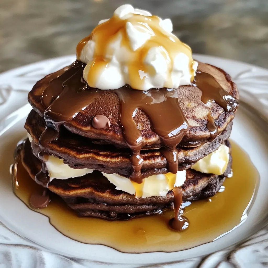Decadent Ultimate Double Chocolate Pancakes Recipe