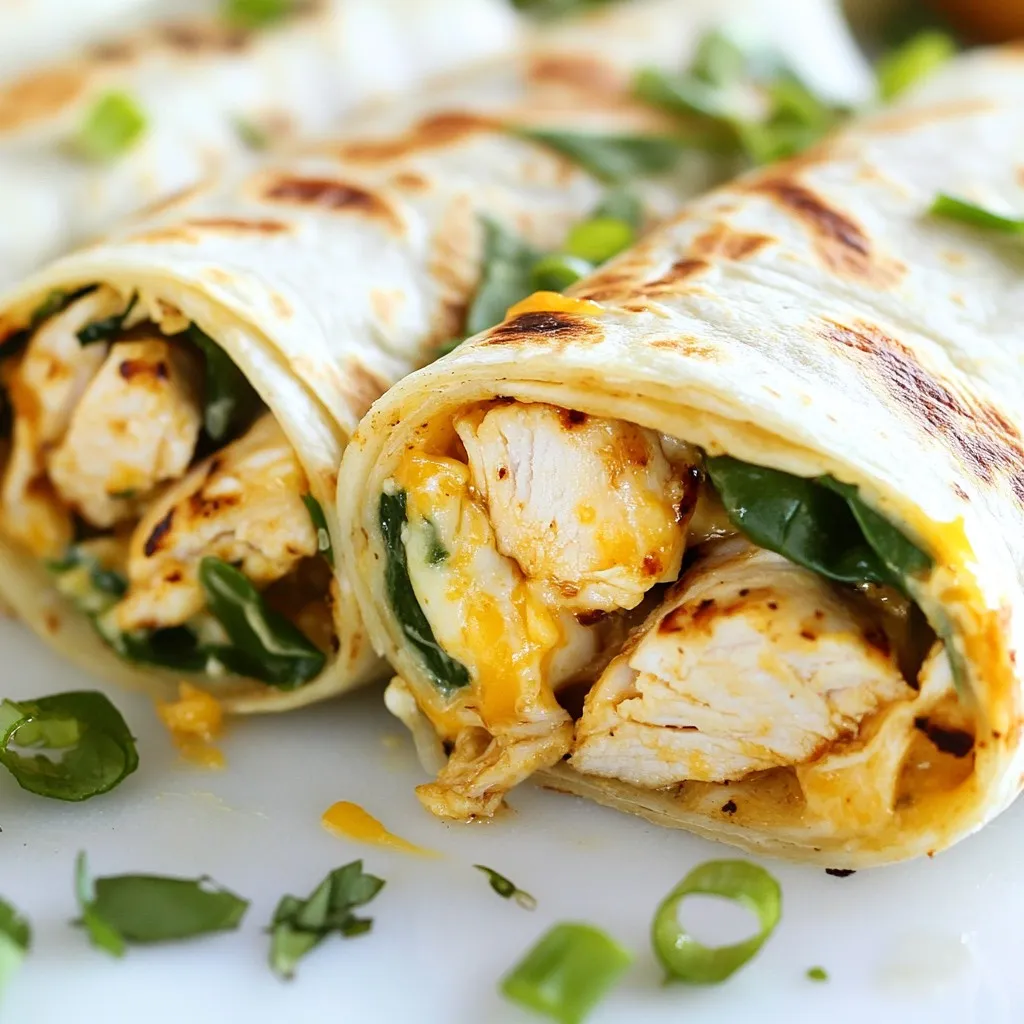 Gooey Garlic Chicken Wraps Flavorful and Easy Meal