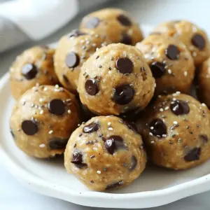 - 1 cup almond flour - 1/2 cup vanilla protein powder - 1/4 cup almond butter - 1/4 cup honey or maple syrup - 1/2 teaspoon vanilla extract - 1/4 teaspoon sea salt - 1/2 cup dark chocolate chips (dairy-free if desired) - 2 tablespoons chia seeds (optional for added texture and nutrition) These simple ingredients come together to make tasty protein cookie dough bites. Almond flour serves as the base, providing a nutty flavor. The vanilla protein powder adds a boost of protein. Almond butter gives creaminess and richness. Honey or maple syrup sweetens the mix. The vanilla extract adds depth, while sea salt enhances all the flavors. Dark chocolate chips provide a sweet bite. Chia seeds can add crunch and extra nutrition. If you need a nut-free option, try sunflower seed butter instead of almond butter. You can use oat flour in place of almond flour if you prefer. For a vegan version, swap honey with maple syrup. If you want a different flavor, use chocolate protein powder instead of vanilla. You can also use carob chips for a non-cocoa option. These protein cookie dough bites are not just tasty; they are also good for you. Each bite is packed with protein, thanks to the protein powder and almond butter. Almond flour is lower in carbs compared to regular flour, making these bites suitable for many diets. Chia seeds add fiber and omega-3 fats, which are beneficial for heart health. Plus, dark chocolate chips can provide antioxidants, making these bites a sweet treat you can feel good about! {{ingredient_image_1}} To make these protein cookie dough bites, start by gathering your ingredients. First, take a large mixing bowl. Combine 1 cup of almond flour and 1/2 cup of vanilla protein powder. Stir them well until they blend completely. Next, add 1/4 cup of almond butter, 1/4 cup of honey or maple syrup, 1/2 teaspoon of vanilla extract, and 1/4 teaspoon of sea salt. Use a spatula or your hands to mix until it forms a dough. Once the dough is ready, gently fold in 1/2 cup of dark chocolate chips and 2 tablespoons of chia seeds if you like. This step adds good texture and nutrition. Mixing the dough can be fun and easy. If the dough feels too dry, add a bit more almond butter. If it&rsquo;s too wet, add a little almond flour. Make sure to mix it well without overworking it. Overmixing can make the bites tough. You want a soft, pliable dough that holds together well. Now for the fun part&mdash;rolling the dough! Take small pieces of the dough, about 1 inch in size. Roll them into balls using your palms. Keep your hands lightly floured to prevent sticking. Place the rolled bites on a parchment-lined baking sheet. Make sure they have some space between them. This helps them chill evenly. Once done, put the baking sheet in the fridge for at least 30 minutes. This step is key, as it helps the bites hold their shape when you enjoy them. To get the best texture in your Protein Cookie Dough Bites, start with good mixing. Use a large bowl for easy stirring. Combine the almond flour and protein powder first. This helps them blend well. When adding almond butter and honey, mix until the dough is smooth. If the dough feels too dry, add a tiny bit of water. For a chewier bite, include chia seeds. They add a nice texture and extra nutrition. Remember to roll the dough into about one-inch balls. This size helps them firm up well in the fridge. To keep your bites fresh, store them in an airtight container. Place them in the fridge for up to a week. If you want to save them longer, freezing works great. Just freeze them in a single layer on a baking sheet first. Once they are firm, transfer them to a freezer bag. This way, they won&rsquo;t stick together. When ready to eat, let them thaw in the fridge. Enjoy them cold or at room temperature! These Protein Cookie Dough Bites are super versatile. You can eat them as a quick snack or post-workout treat. They also work great as a lunchbox item. For a fun twist, dip them in melted dark chocolate. This adds a delicious layer of flavor. You can also sprinkle some sea salt on top after dipping. Want to impress? Serve them with fresh fruit or yogurt. They make a great pairing for breakfast or dessert! Pro Tips Use Fresh Ingredients: Always check the freshness of your almond flour and protein powder to ensure optimal flavor and texture in your bites. Customize Your Sweetness: Adjust the amount of honey or maple syrup based on your sweetness preference or dietary needs. You can also try using a sugar substitute if desired. Add Flavor Variations: Experiment with different nut butters, such as cashew or sunflower seed butter, to create unique flavor profiles for your cookie dough bites. Storage Tips: For longer shelf life, freeze the cookie dough bites. They can be enjoyed straight from the freezer for a cool, healthy snack! {{image_2}} You can change the flavor of your protein cookie dough bites easily. Here are some fun ideas: - Peanut Butter: Swap almond butter for peanut butter. This adds a rich, nutty flavor. - Mint Chocolate: Add a few drops of mint extract. You can also use mint chocolate chips. - Cocoa Chip: Mix in 2 tablespoons of cocoa powder for a chocolatey twist. Add extra chocolate chips for more sweetness. Need to adjust the recipe? Here are some swaps: - Nut-Free: Use sun butter or soy nut butter instead of almond butter. This keeps it safe for those with nut allergies. - Vegan: Replace honey with maple syrup. Use a plant-based protein powder for a vegan-friendly treat. - Gluten-Free: Almond flour is already gluten-free. Just ensure all other ingredients are also gluten-free. Get creative with your bites! Try these mix-ins and toppings: - Dried Fruits: Add chopped dried cranberries, apricots, or raisins for sweetness. - Seeds: Sprinkle in pumpkin seeds or sunflower seeds for crunch. - Coconut Flakes: Mix in unsweetened coconut flakes for a tropical vibe. These variations make your protein cookie dough bites fun and unique! Enjoy experimenting with flavors and ingredients. Store your Protein Cookie Dough Bites in an airtight container. This keeps them fresh and tasty. Make sure the bites are cooled completely before you store them. Place parchment paper between layers if you stack them. This helps to avoid sticking. To freeze your bites, first, place them on a baking sheet. Ensure they are not touching each other. Freeze for about two hours until they are firm. After this, move them to a freezer-safe bag or container. Remove as much air as possible. They will stay fresh for up to three months. In the fridge, these bites last about one week. If you freeze them, they can last for about three months. Always check for any changes in smell or texture before eating. Enjoy them cold or let them sit at room temperature for a few minutes. Protein Cookie Dough Bites are tasty snacks made from simple, healthy ingredients. They have a chewy texture and a rich flavor. You get protein from the protein powder and healthy fats from almond butter. Each bite gives you energy and satisfies your sweet tooth. Plus, they are easy to make at home. To make these bites dairy-free, use dairy-free dark chocolate chips. You can also choose a plant-based protein powder. Almond butter is already dairy-free. Honey is also fine, but maple syrup works too. This way, you keep the snack yummy and safe for everyone. Yes, you can use different protein powders. Whey, pea, or hemp protein all work well. Just remember that the flavor may change a bit. If you use flavored protein powder, adjust the amount of sweetener. This keeps your Protein Cookie Dough Bites delicious and enjoyable. You have learned about the key ingredients for protein cookie dough bites and ways to substitute them. We discussed clear steps to prepare the dough and mix it properly. You now know tips for achieving the best texture and how to store them fresh. We explored flavor options and creative mix-ins for fun variations. Remember, you can customize these bites to fit your needs. Enjoy making them your way!