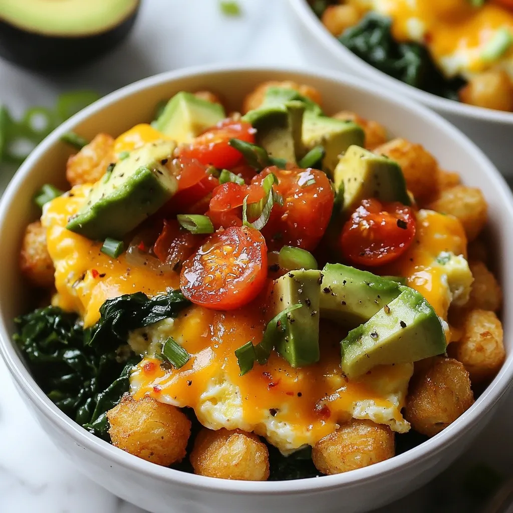 Tater Tot Breakfast Bowl Flavorful Morning Delight