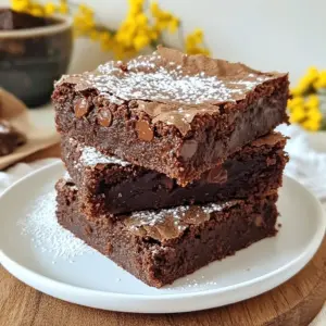 To make these one bowl brownies, gather these simple items: - 1 cup (200g) granulated sugar - 1/2 cup (100g) brown sugar, packed - 1/2 cup (115g) unsalted butter, melted - 2 large eggs - 1 teaspoon vanilla extract - 1/3 cup (40g) unsweetened cocoa powder - 1/2 cup (65g) all-purpose flour - 1/4 teaspoon salt - 1/4 teaspoon baking powder - 1/2 cup (90g) semi-sweet chocolate chips - 1/2 cup (60g) chopped walnuts (optional) These ingredients work together to create rich, gooey brownies. You can swap some ingredients if needed. Here are a few ideas: - Use coconut oil instead of butter for a dairy-free option. - Try using maple syrup in place of granulated sugar. - You can replace all-purpose flour with almond flour for a gluten-free treat. - If you don&rsquo;t have walnuts, any nut or no nuts at all works fine. These swaps keep the taste yummy while fitting your needs. Using fresh ingredients is key for great brownies. Fresh eggs give better texture. Fresh cocoa powder provides rich flavor. Old flour can make brownies dry and bland. Always check your pantry before you bake. Freshness makes a big difference in taste and texture. Plus, it ensures that you get the best experience from your cooking. {{ingredient_image_1}} 1. Preheat your oven to 350&deg;F (175&deg;C). This helps the brownies bake evenly. 2. Grease a 9x9 inch baking pan. You can also use parchment paper. This makes it easy to lift out the brownies later. 3. In a large bowl, mix 1 cup of granulated sugar with 1/2 cup of brown sugar. This adds depth to the flavor. 4. Pour in 1/2 cup of melted unsalted butter. Mix until the sugars dissolve completely. This step keeps your brownies moist. 5. Add 2 large eggs and 1 teaspoon of vanilla extract. Whisk until smooth and shiny. This gives your brownies a rich taste. 6. Sift in 1/3 cup of cocoa powder, 1/2 cup of flour, 1/4 teaspoon salt, and 1/4 teaspoon baking powder. Stir gently. Don&rsquo;t overmix; it makes brownies tough. 7. Fold in 1/2 cup of semi-sweet chocolate chips and 1/2 cup of chopped walnuts if you like. These add texture and flavor. 8. Pour the batter into the prepared pan. Spread it evenly with a spatula. 1. Bake in the preheated oven for 20-25 minutes. The smell will fill your kitchen! 2. Check for doneness by inserting a toothpick into the center. It should come out with a few moist crumbs. If it&rsquo;s wet, give it more time. 3. Once baked, remove the pan from the oven. Let it cool for about 10 minutes. This helps the brownies set. - Use a toothpick to test the center. If it has wet batter, they need more time. - Look for a slight shine on top. This means they are likely done. - When in doubt, underbake slightly. Brownies continue to cook as they cool. You want them fudgy! Making brownies can be simple, but mistakes happen. Avoid these common errors: - Overmixing the batter: Mix just until combined. Too much stirring makes brownies tough. - Not measuring ingredients: Use a scale for precise amounts. This ensures great texture. - Skipping the cooling step: Let brownies cool before cutting. This helps them hold their shape. - Using the wrong pan: A 9x9 inch pan works best. Other sizes can change baking time. You can boost the taste and feel of your brownies: - Add a pinch of espresso powder: This enhances the chocolate flavor. - Try different nuts: Walnuts or pecans add crunch. Mix them into the batter. - Use high-quality cocoa powder: The better the cocoa, the richer the taste. Follow these tips for perfect brownies each time: - Preheat your oven: Always start with a hot oven. This helps the brownies rise well. - Check doneness with a toothpick: Stick it in the center. A few moist crumbs mean they&rsquo;re done. - Cool in the pan: Let them sit for 10 minutes before moving. This helps them set nicely. By keeping these tips in mind, you&rsquo;ll bake brownies that are rich and delicious every time. Enjoy your baking! Pro Tips Use Room Temperature Eggs: Using eggs that are at room temperature will help them incorporate more easily into the batter, resulting in a smoother texture. Avoid Overmixing: When combining the dry ingredients, mix just until incorporated to maintain the fudgy texture of the brownies. Check for Doneness: Insert a toothpick into the center; it should come out with a few moist crumbs for perfect brownies. Enhance Flavor with Sea Salt: Sprinkle a little flaky sea salt on top before baking to elevate the chocolate flavor and add a delightful contrast. {{image_2}} You can make these brownies even better with fun mix-ins. For a crunch, add chopped walnuts. If you love chocolate, toss in extra chocolate chips. Try using dark chocolate chips for a richer taste. You can also add some peanut butter chips for a twist. Just fold in your chosen mix-ins right before you pour the batter into the pan. This way, every bite is a surprise! Want to change the flavor? Mint extract adds a nice touch. Just use a teaspoon for that fresh taste. Espresso powder creates a deep, rich flavor. Mix in a teaspoon along with your dry ingredients. If you love spices, try a pinch of cinnamon. It will warm up your brownies. You can even swirl in some caramel for a gooey delight. Feel free to get creative! You can easily modify this recipe for special diets. To make it gluten-free, swap all-purpose flour with a gluten-free blend. Be sure it has xanthan gum for structure. For a vegan option, replace the eggs with flax eggs. Simply mix one tablespoon of flaxseed meal with three tablespoons of water. Let it sit for a few minutes before adding it to your mix. Using coconut oil instead of butter also works great. These adjustments let everyone enjoy these yummy brownies! To keep your brownies fresh, store them in an airtight container. This helps to lock in moisture. You can keep them at room temperature for up to four days. If you want them to last longer, refrigerate them. Just remember to let them come back to room temperature before serving. You can freeze brownies for up to three months. First, let them cool completely. Then, wrap them tightly in plastic wrap. After that, place them in a freezer-safe bag. When you are ready to enjoy them, take the brownies out and let them thaw in the fridge overnight. To reheat brownies, place them in the microwave for about 10 to 15 seconds. This will help them warm up without making them dry. You can also warm them in the oven. Set the oven to 350&deg;F (175&deg;C) and heat for about 5 to 10 minutes. Enjoy them warm with a scoop of ice cream for a special treat! You can check if your brownies are done by using a toothpick. Insert it into the center. If it comes out with a few moist crumbs, your brownies are ready. If it comes out wet, they need more time. Usually, they bake for 20 to 25 minutes at 350&deg;F (175&deg;C). Keep an eye on them during the last few minutes. Overbaking will make them dry. Yes, you can use different types of sugar. You can swap granulated sugar with coconut sugar or brown sugar. Each sugar type may change the flavor a bit. Brown sugar makes them chewier, while coconut sugar adds a hint of caramel. Just keep the same total amount of sugar. This will keep the brownies sweet and moist. Brownies do not need to be refrigerated. They can stay at room temperature for about three days. Just place them in an airtight container. This keeps them soft and fresh. If you want them to last longer, you can refrigerate them. Just let them come to room temperature before serving. In this post, we explored the key ingredients for perfect brownies and their importance. We walked through step-by-step instructions, baking tips, and avoidance of common mistakes. I shared ideas for delicious variations and smart storage methods. Remember, fresh ingredients make a big difference. With these tips, you can bake amazing brownies every time. Enjoy experimenting with flavors and don&rsquo;t fear mistakes. Happy baking!