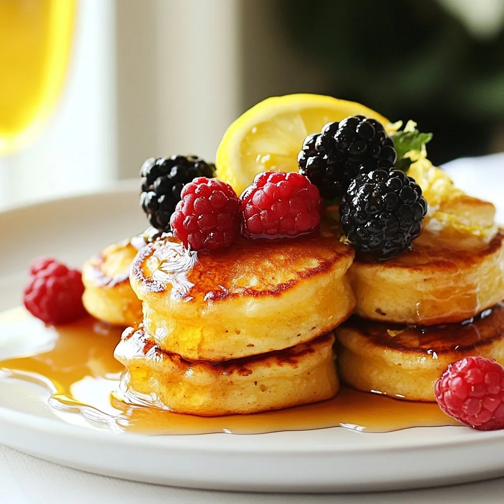 Ricotta Lemon Pancake Bites Delightful Breakfast Treat