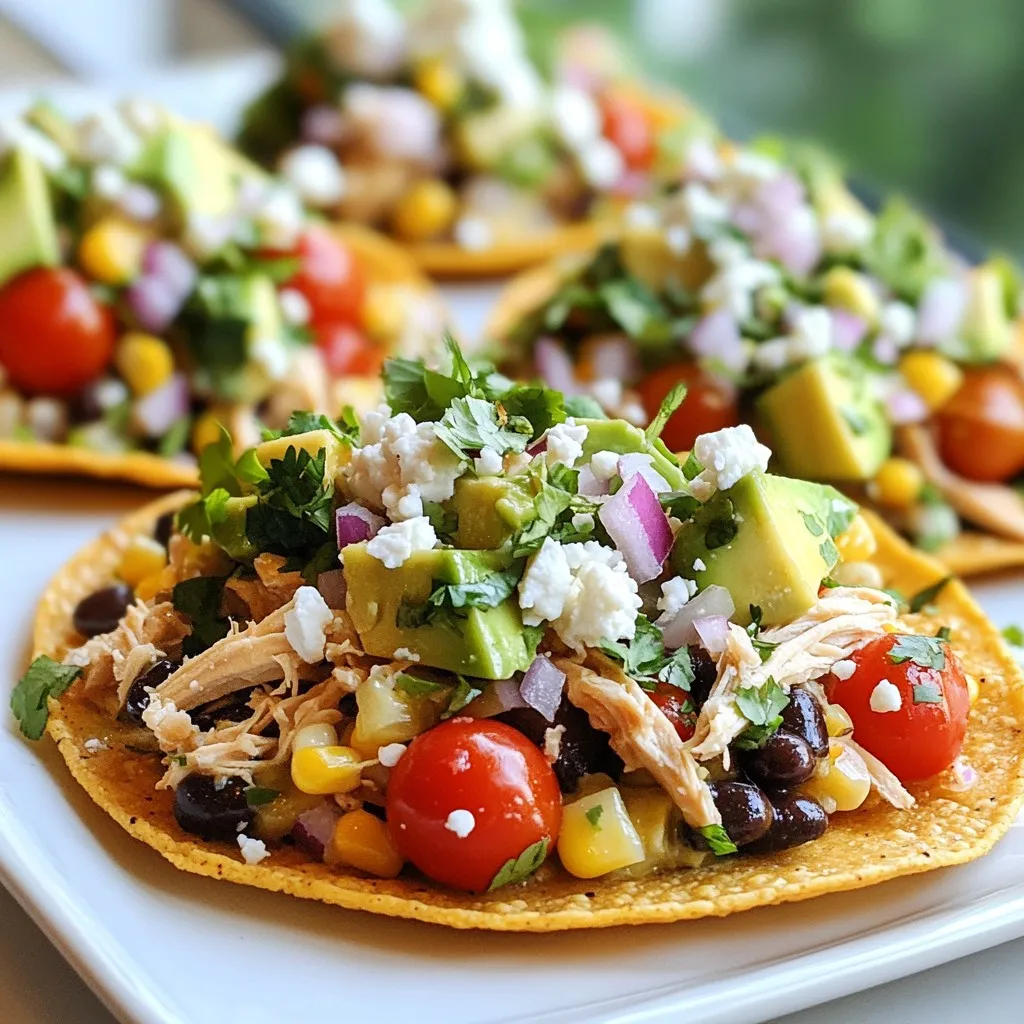 Rotisserie Chicken Tostadas Flavorful and Easy Meal